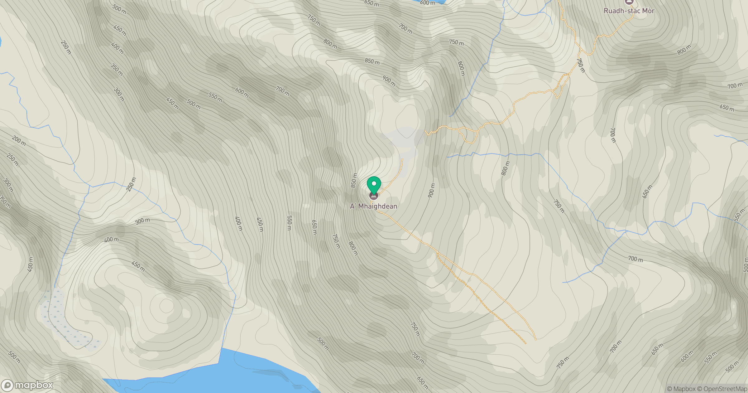 A' Mhaighdean location map