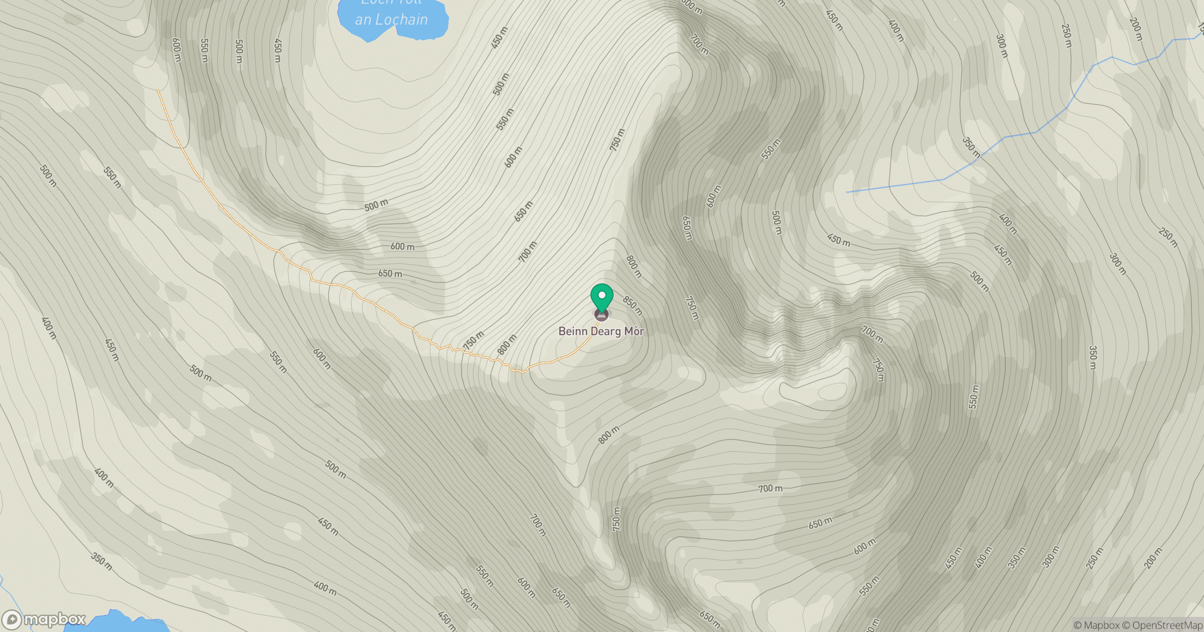 Beinn Dearg Mor location map