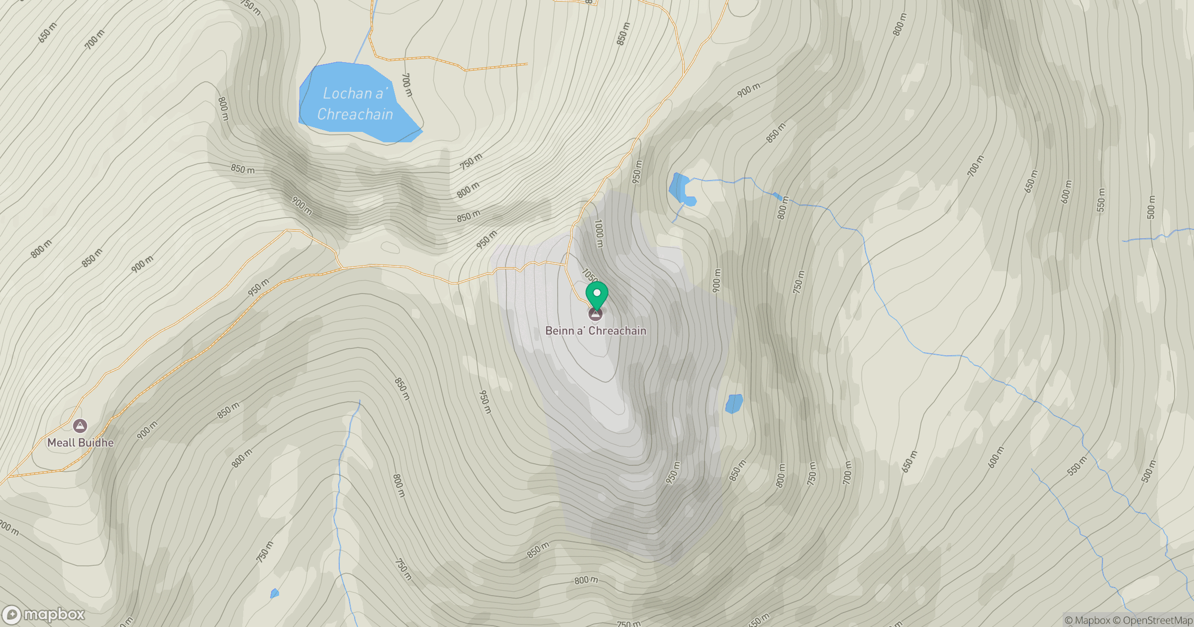 Beinn a' Chreachain location map