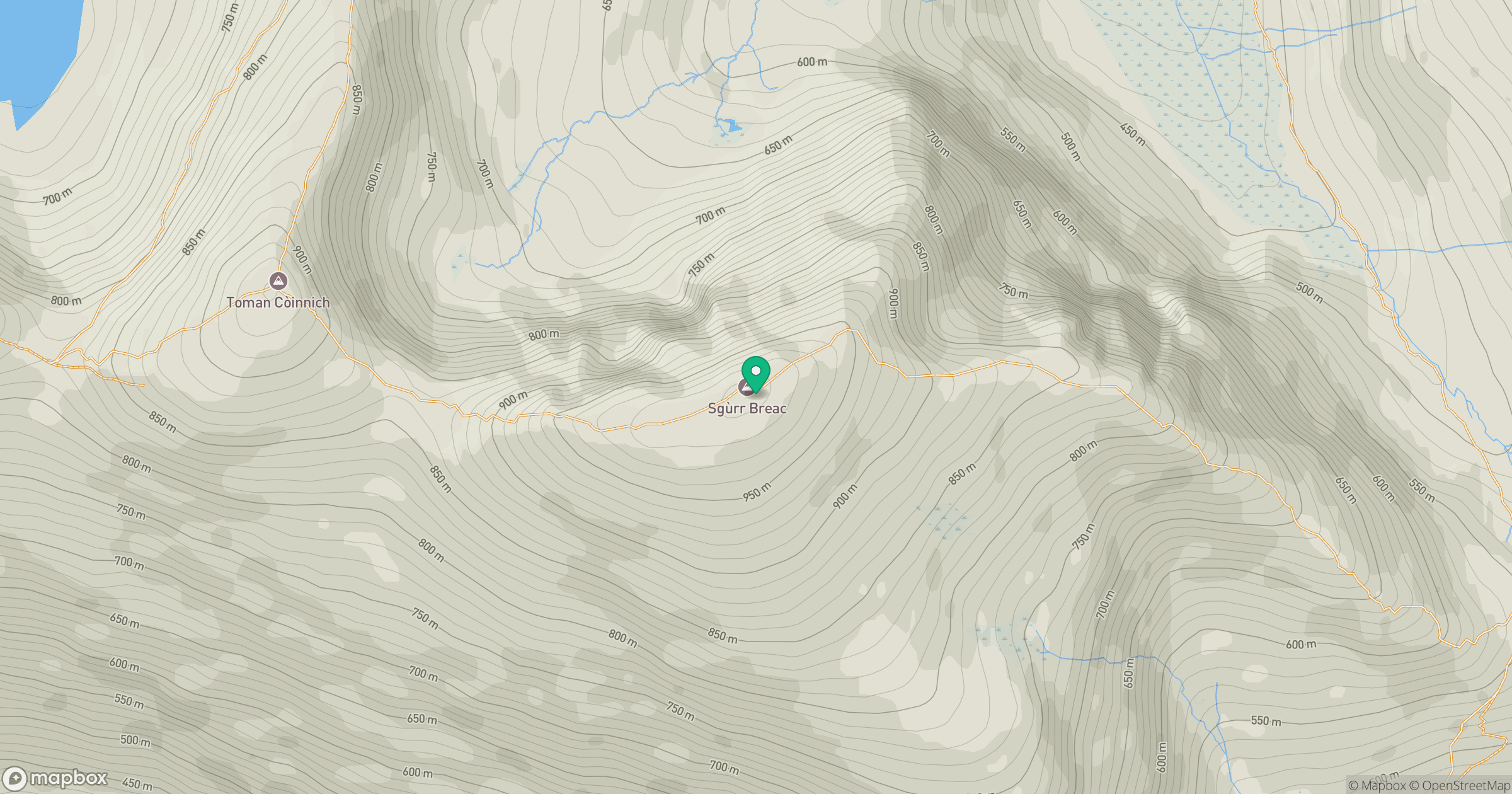 Sgurr Breac location map