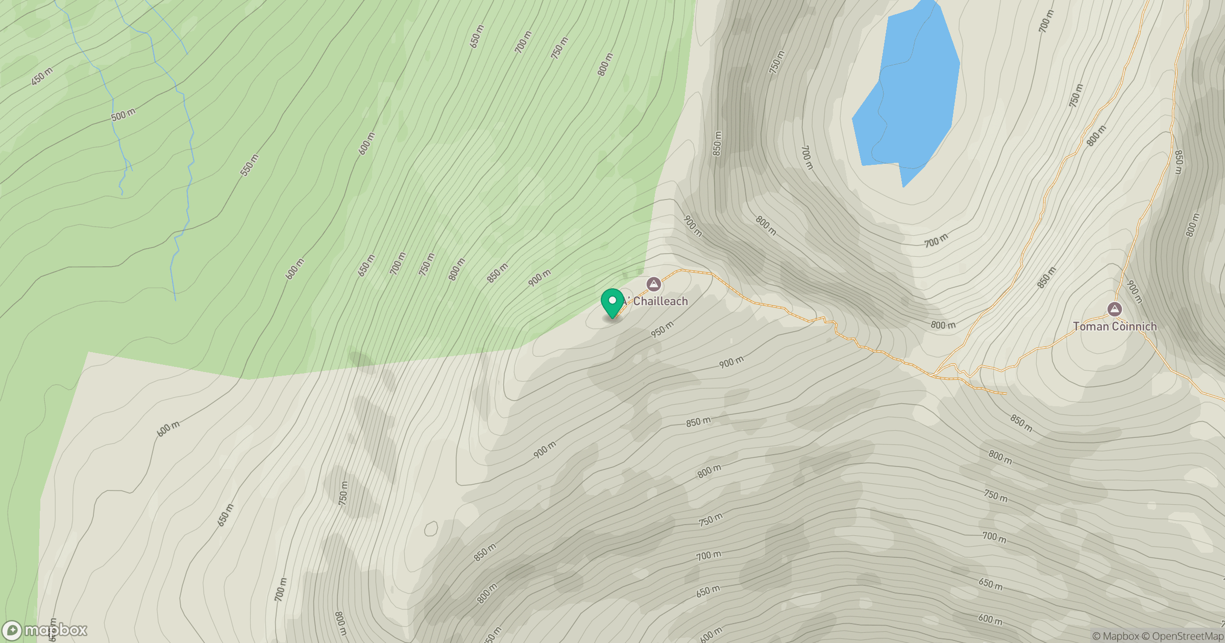 A' Chailleach location map