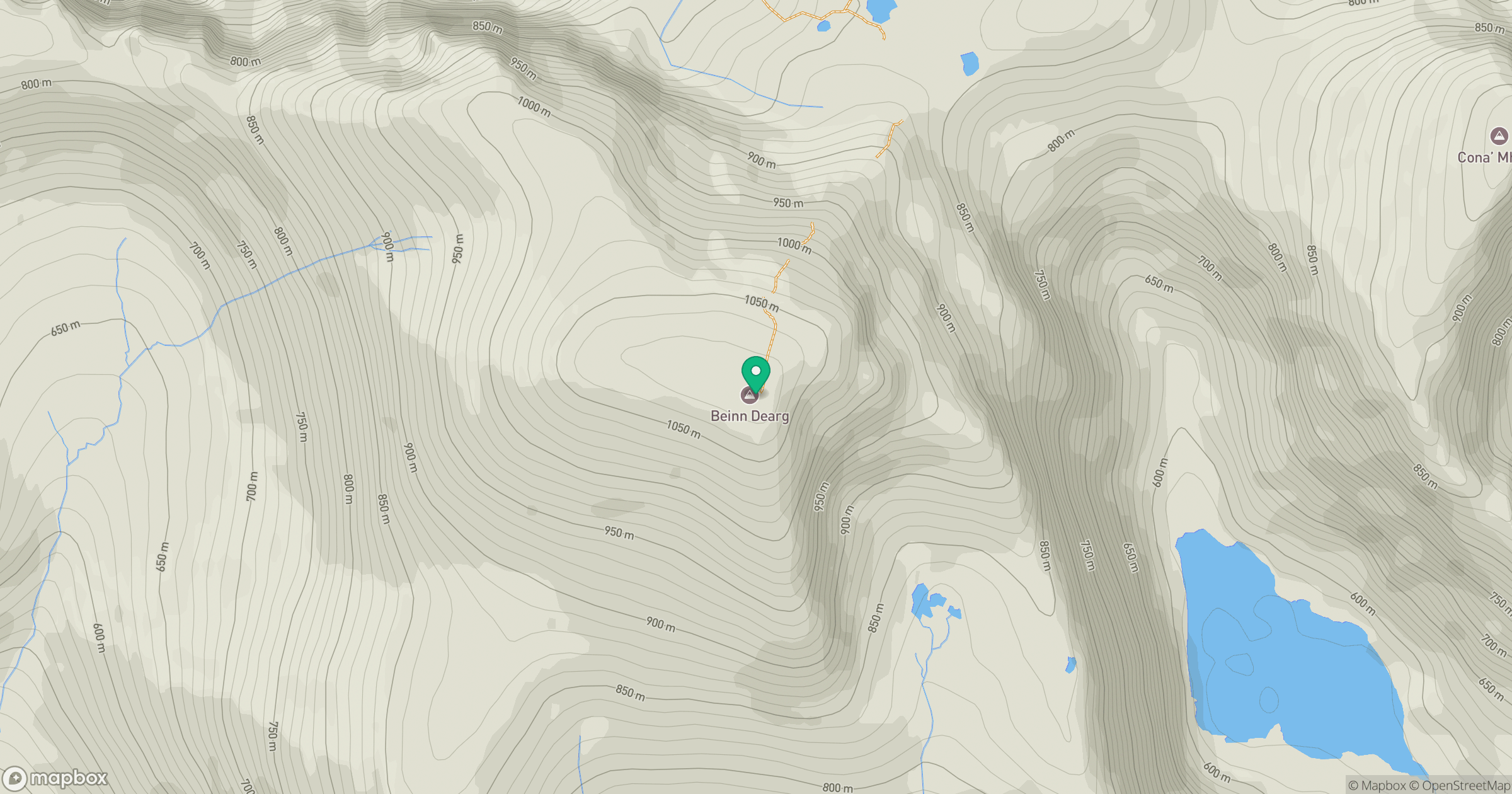 Beinn Dearg location map
