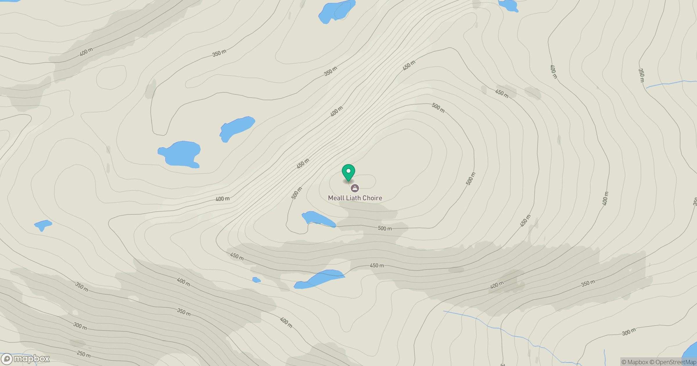 Meall Liath Choire location map