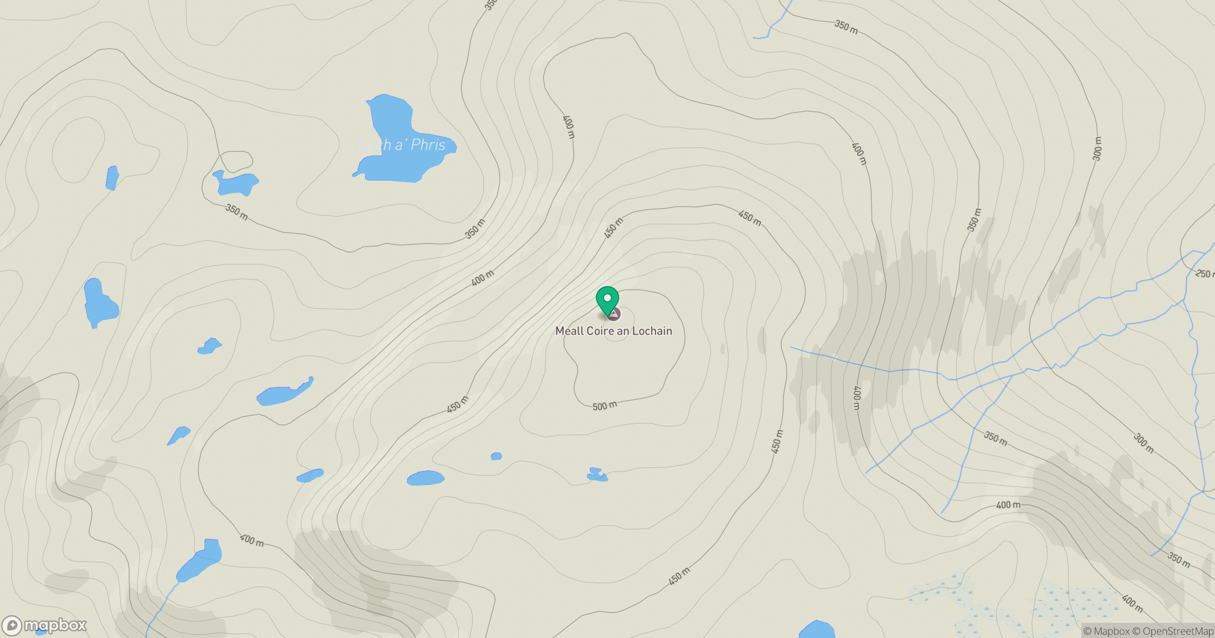 Meall Coire an Lochain location map
