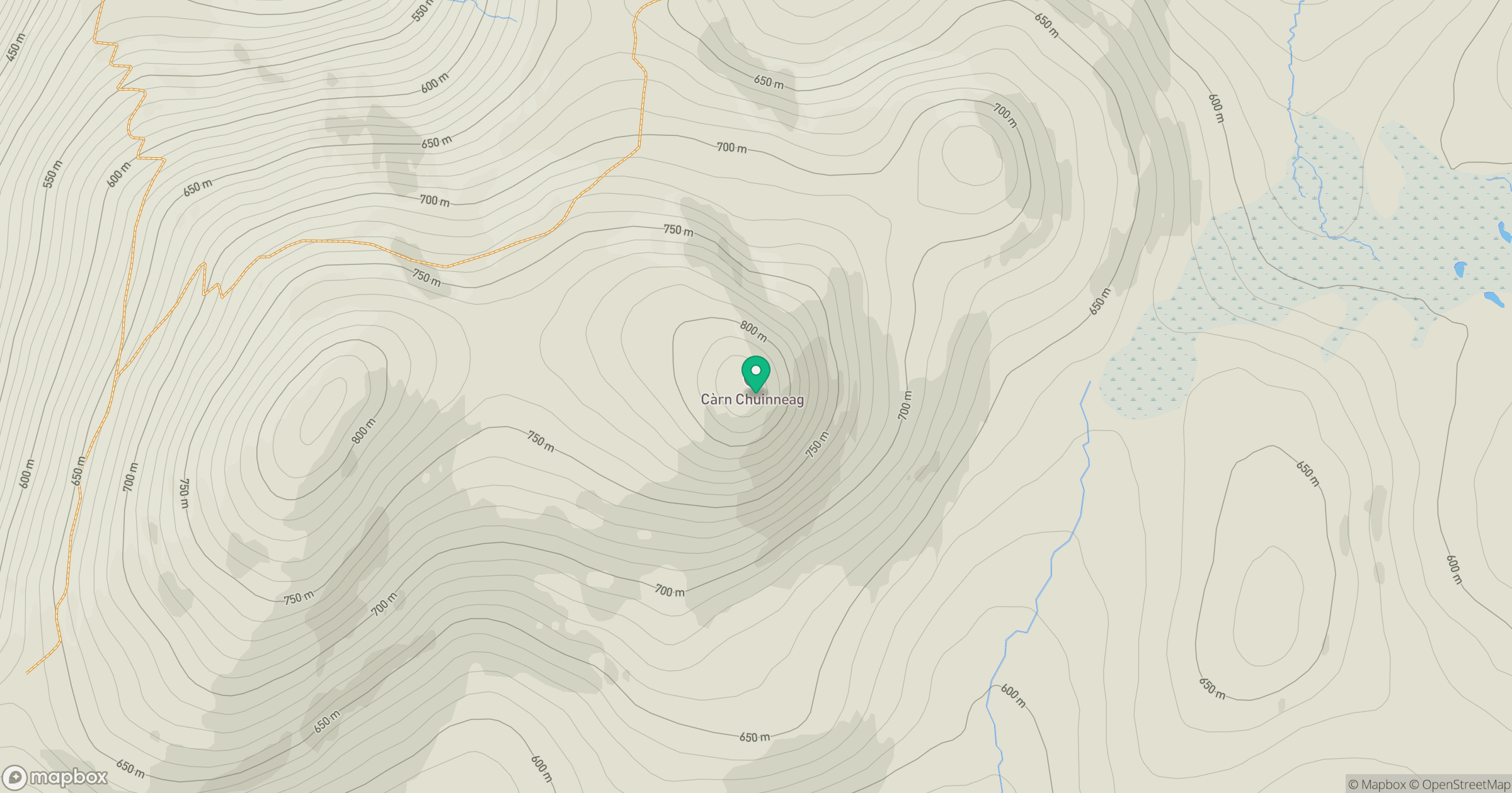 Carn Chuinneag location map