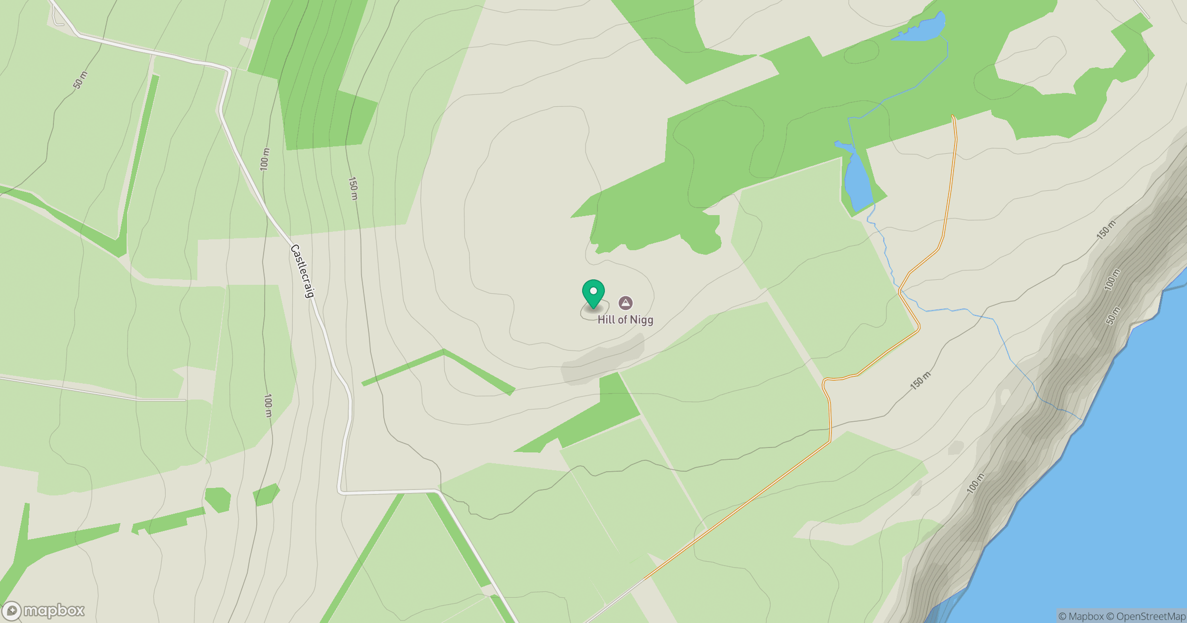 Hill of Nigg location map