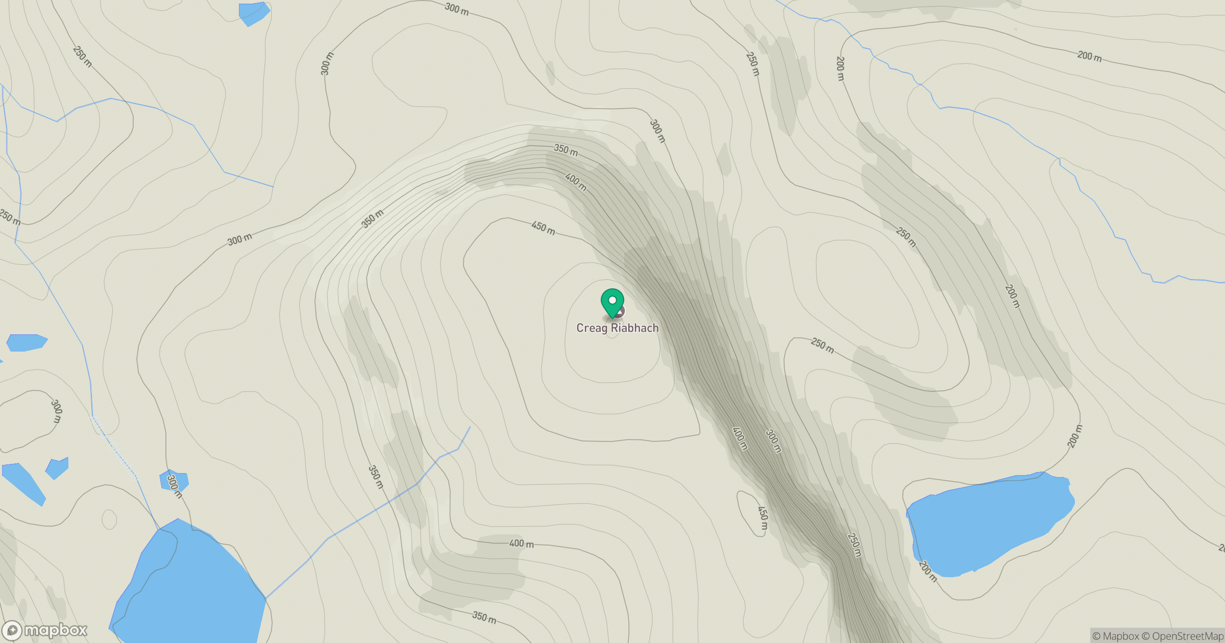 Creag Riabhach location map