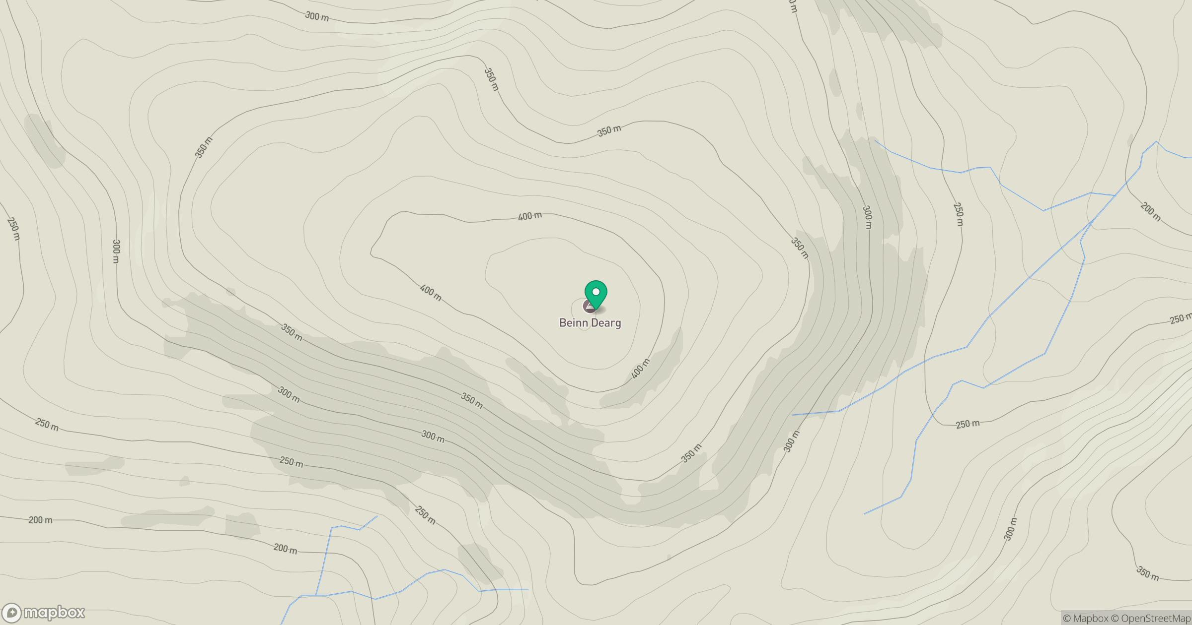Beinn Dearg location map