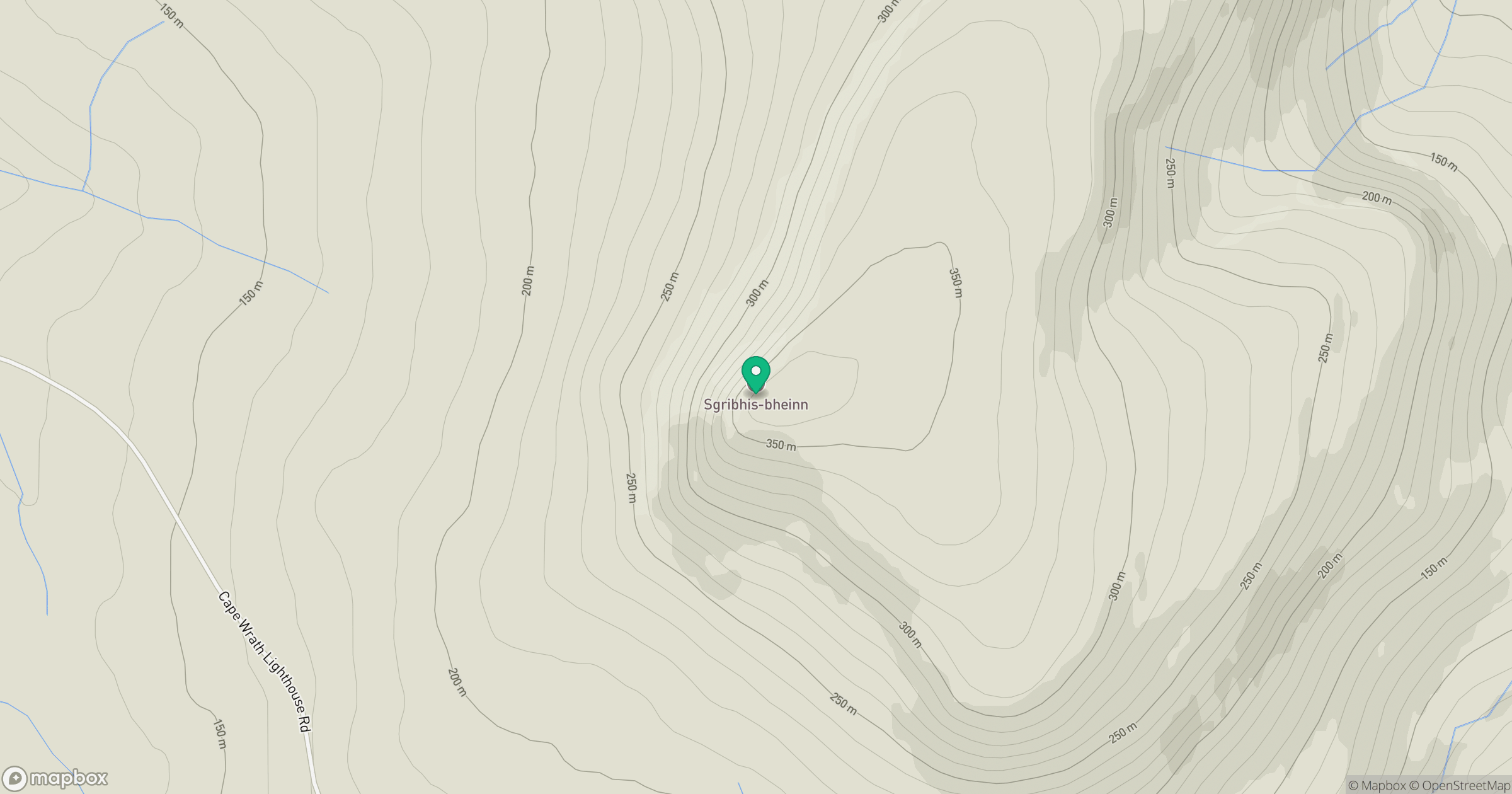 Sgribhis-bheinn location map
