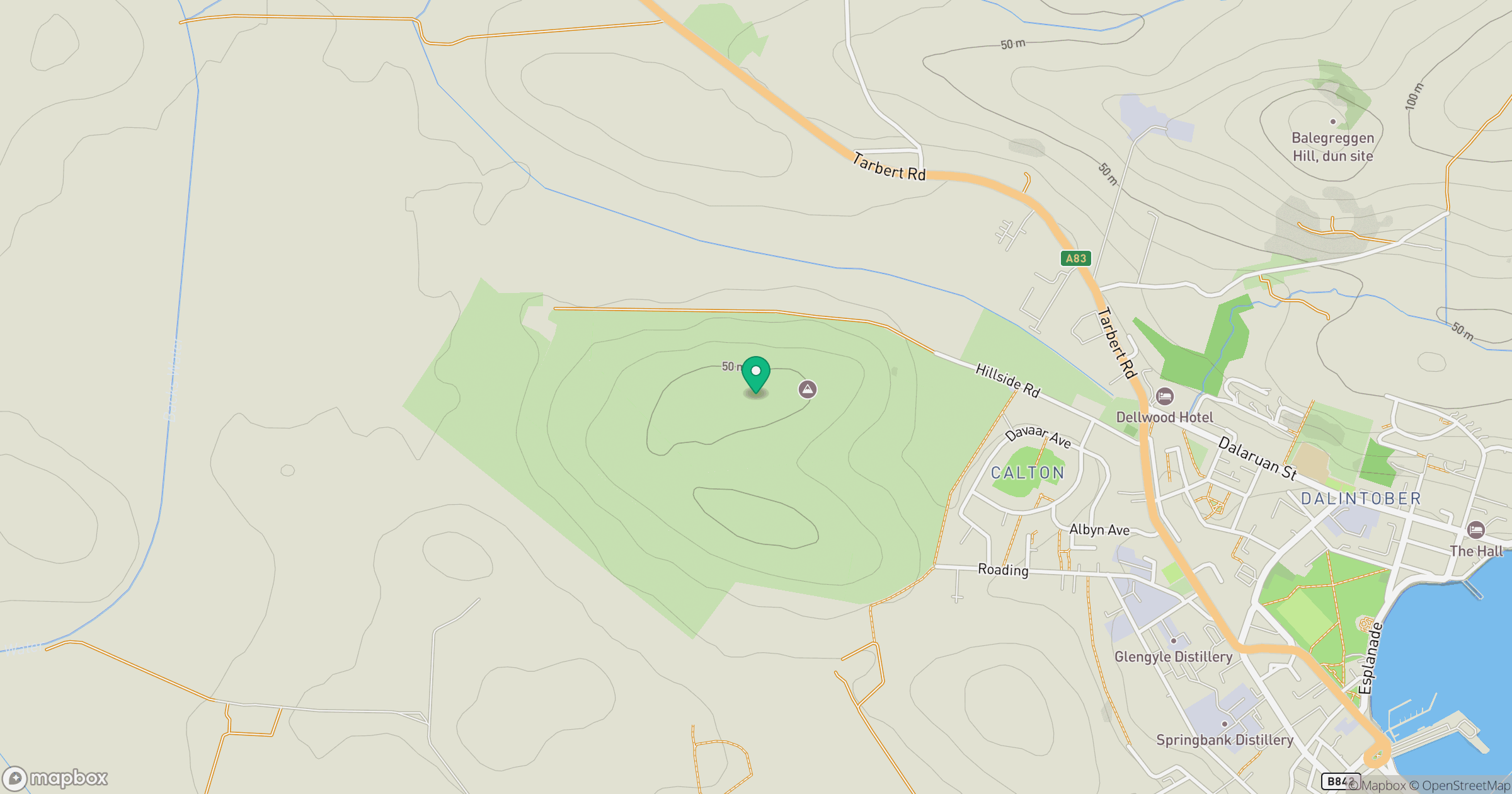 Calton Hill location map