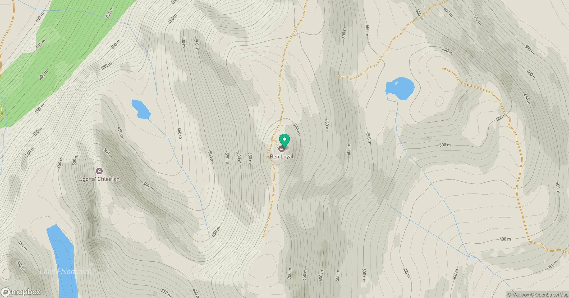 Ben Loyal - An Caisteal location map