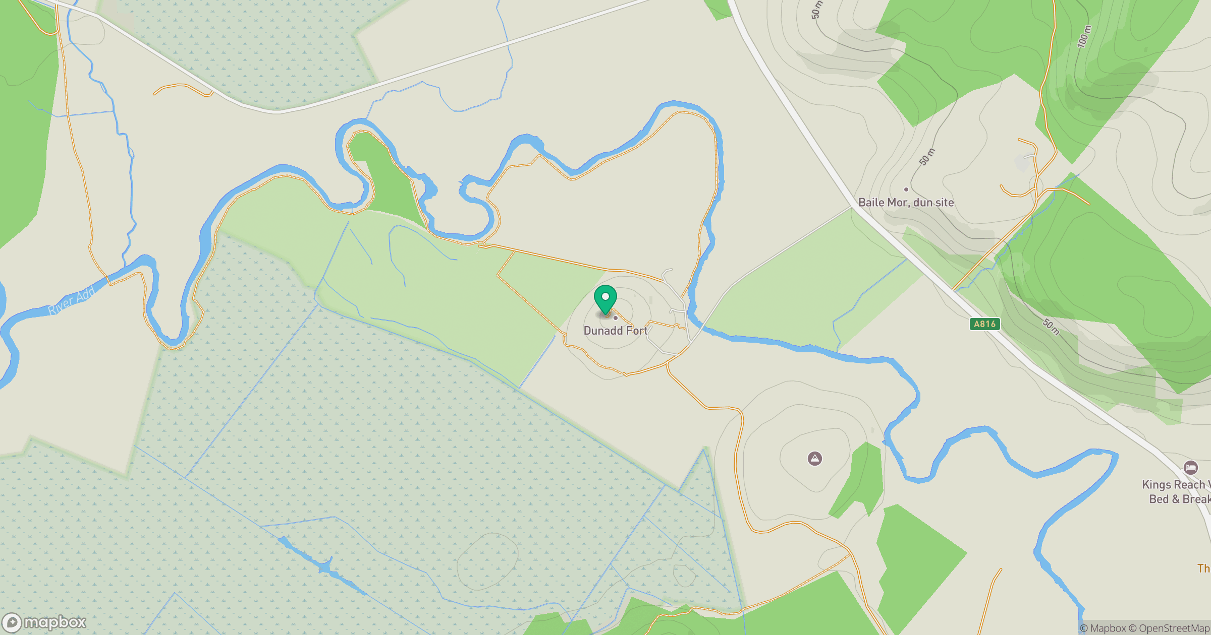 Dunadd location map