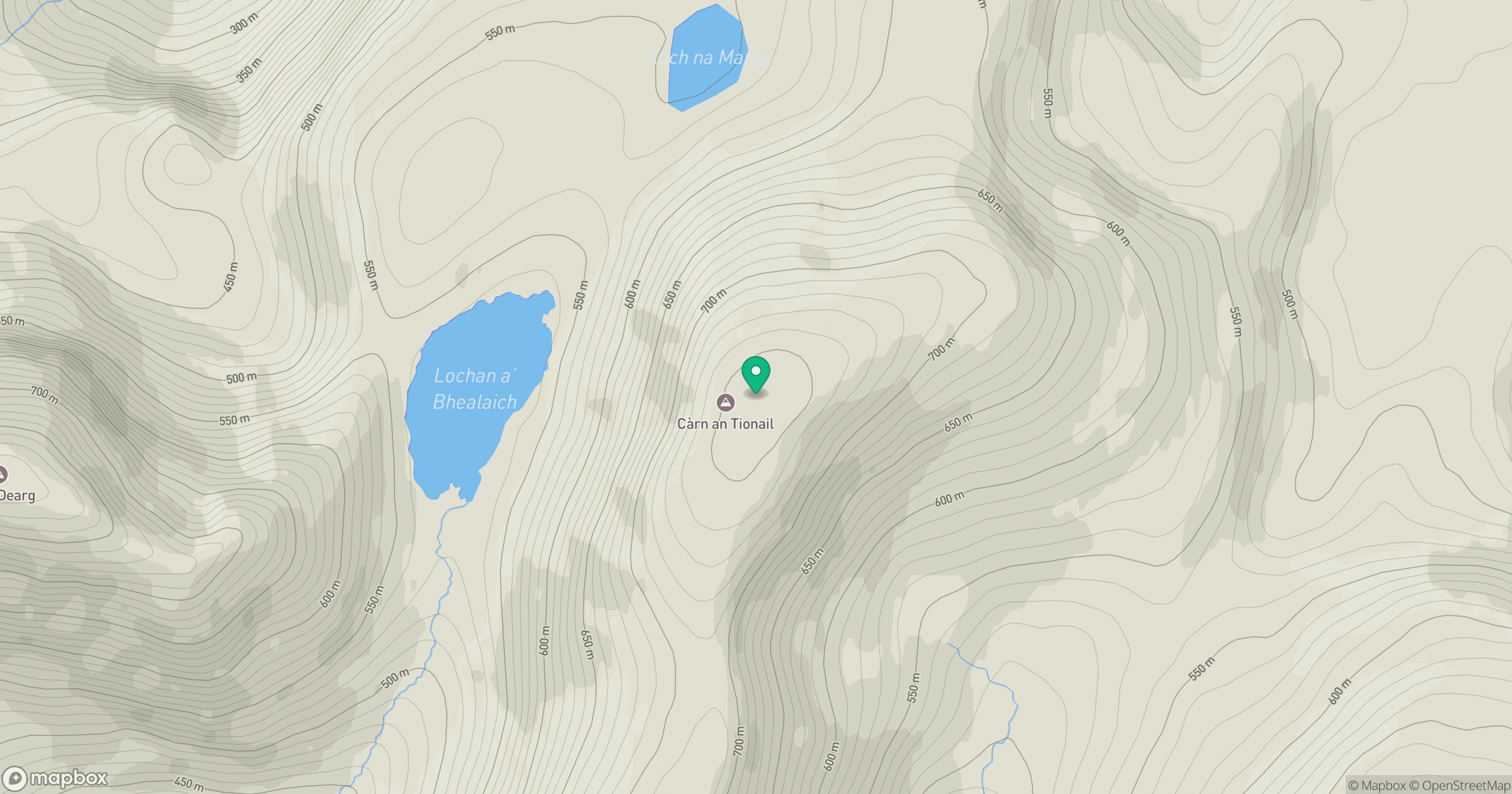 Carn an Tionail location map