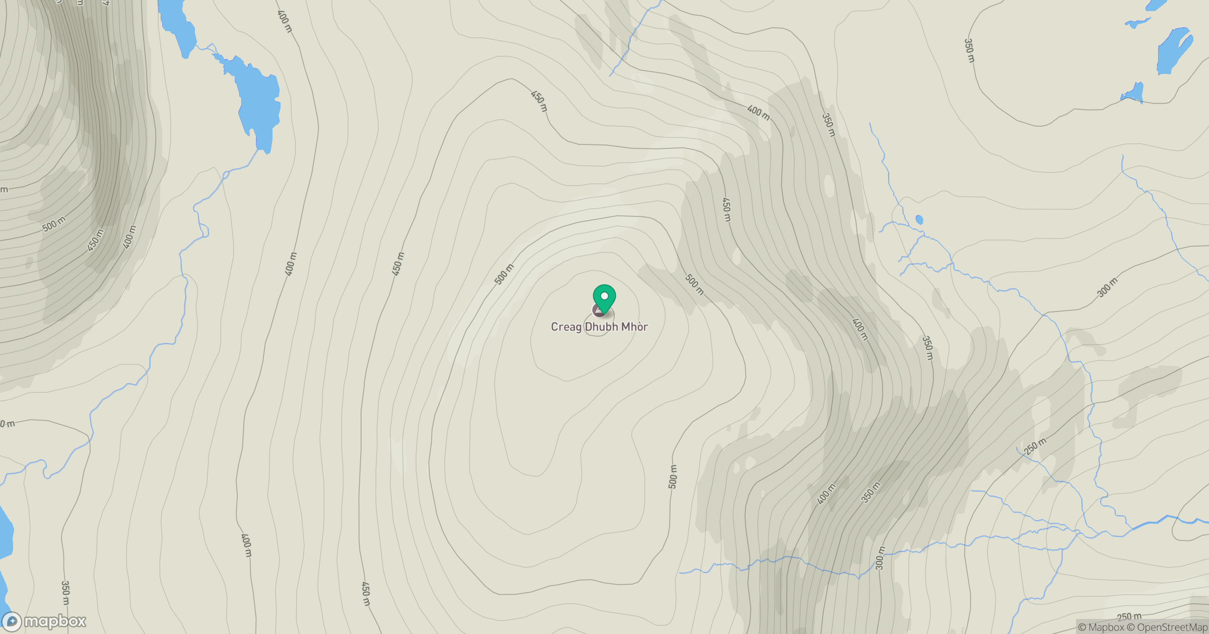 Creag Dhubh Mhor location map