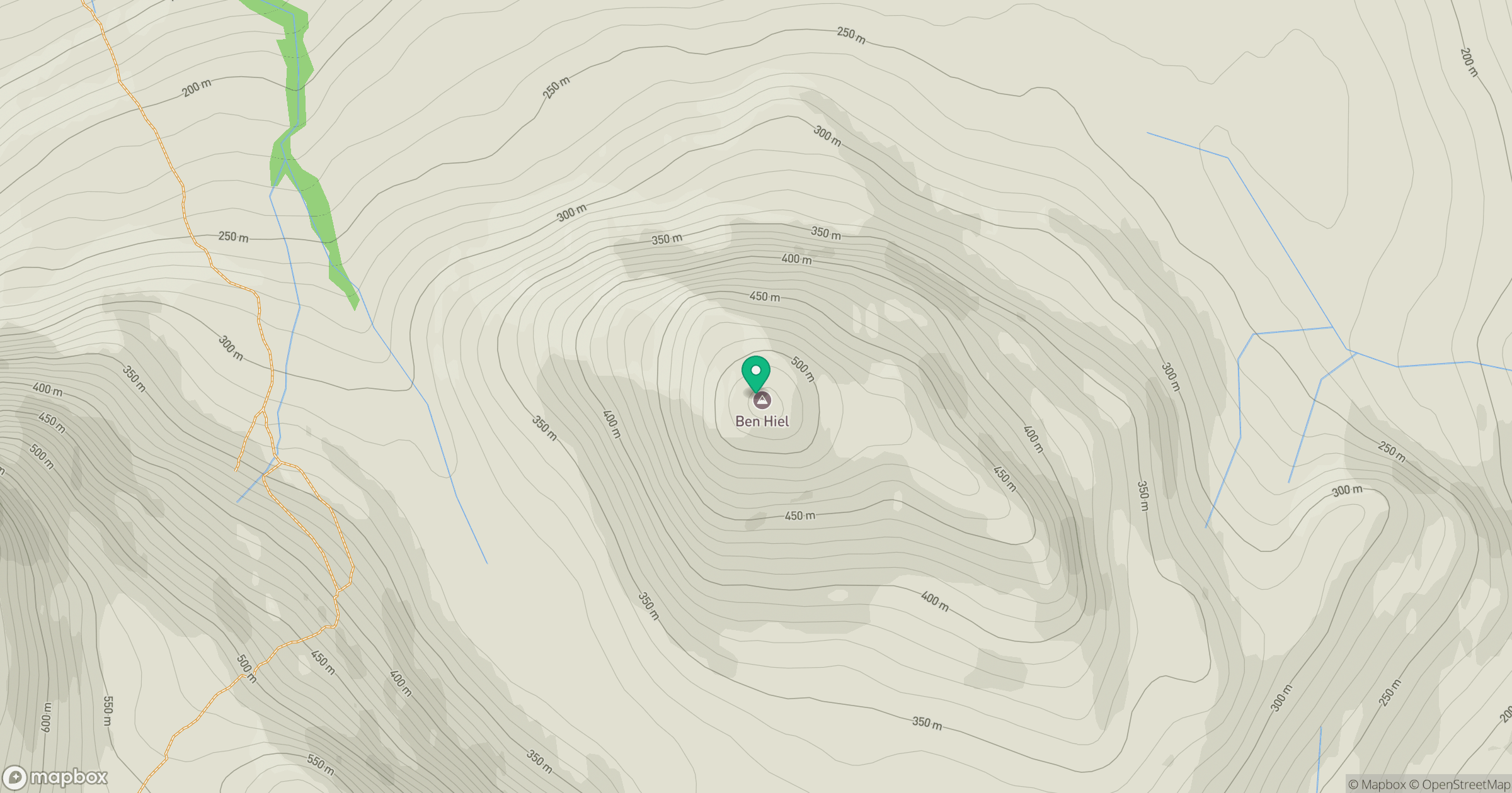 Ben Hiel location map