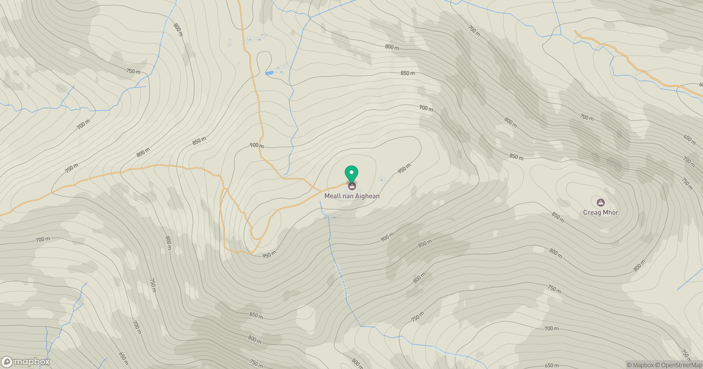 Meall na Aighean location map