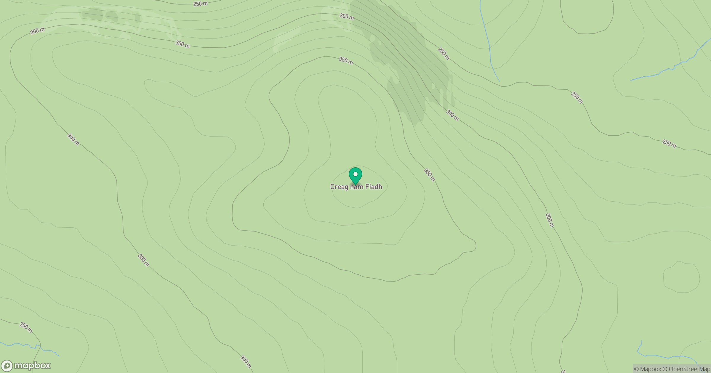 Creag nam Fiadh location map