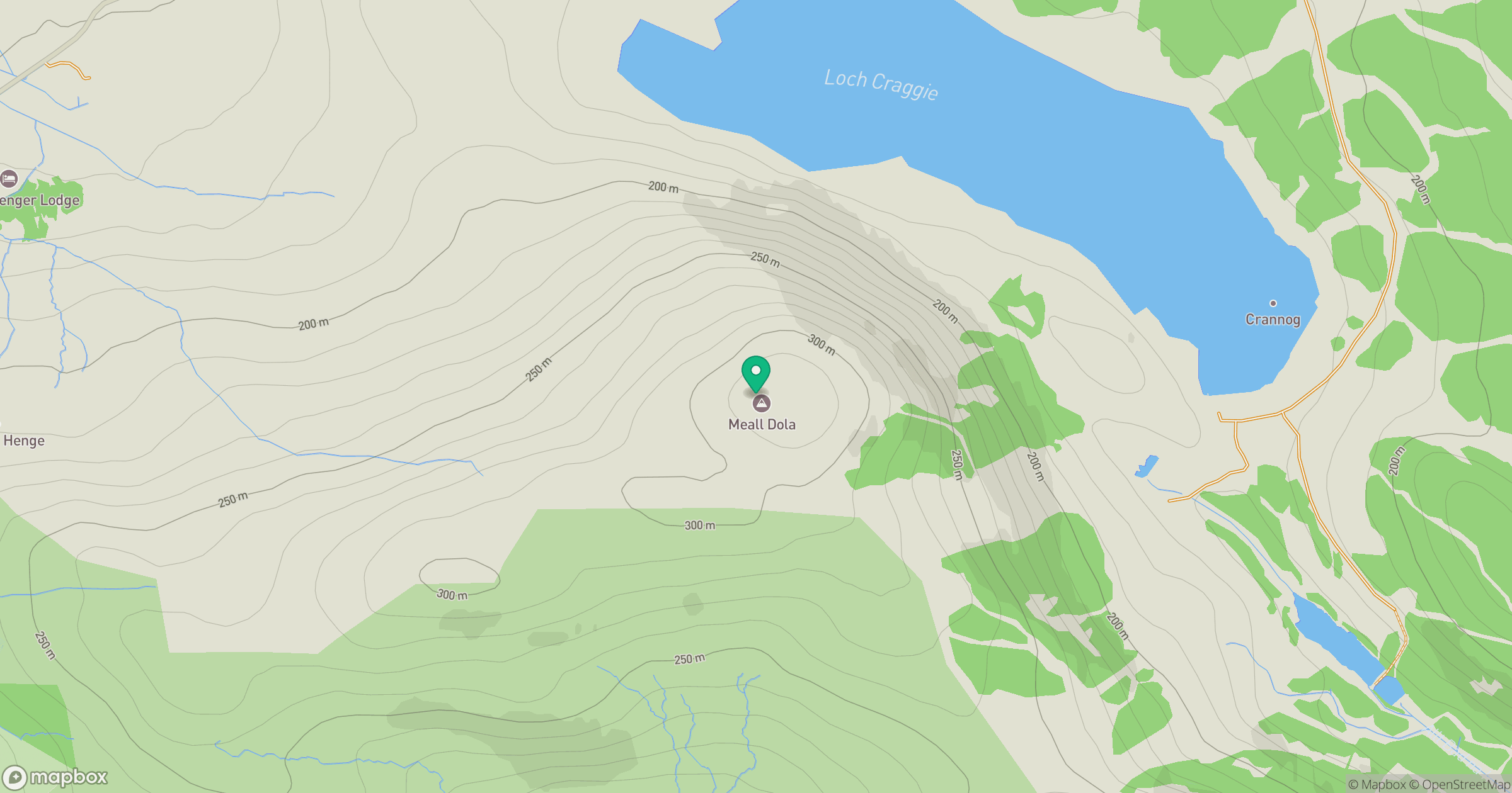 Meall Dola location map