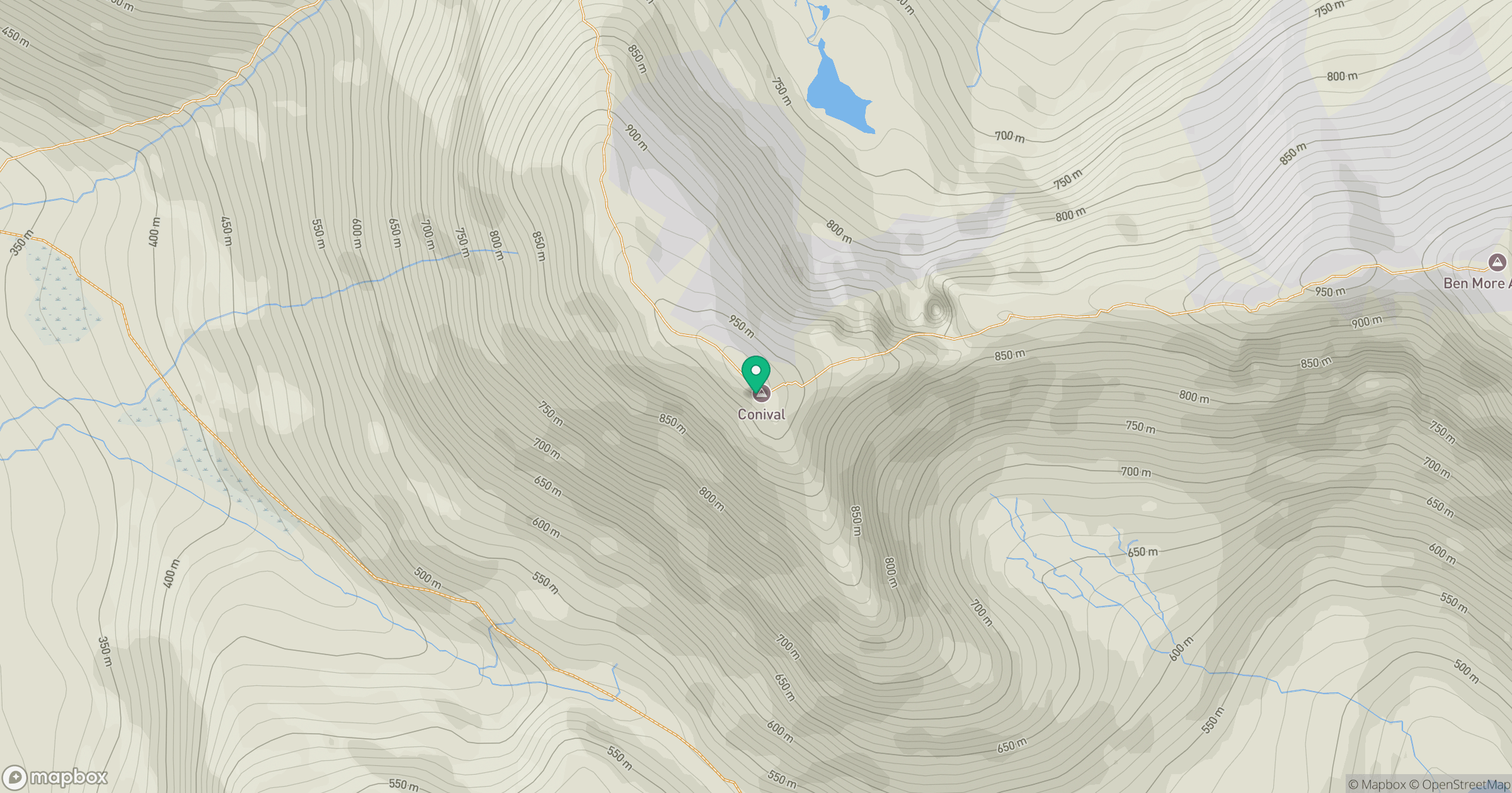 Conival location map