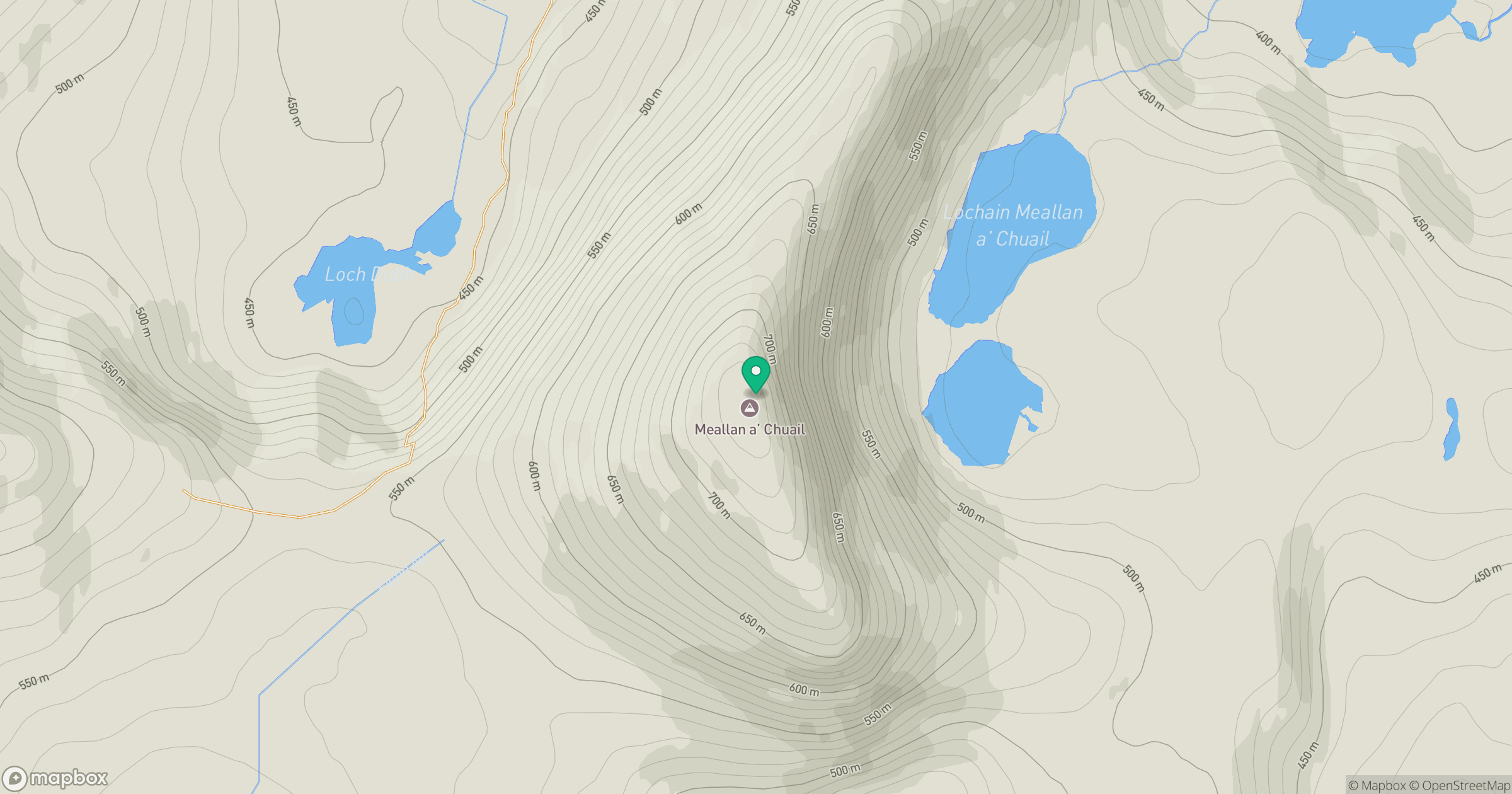 Meallan a' Chuail location map