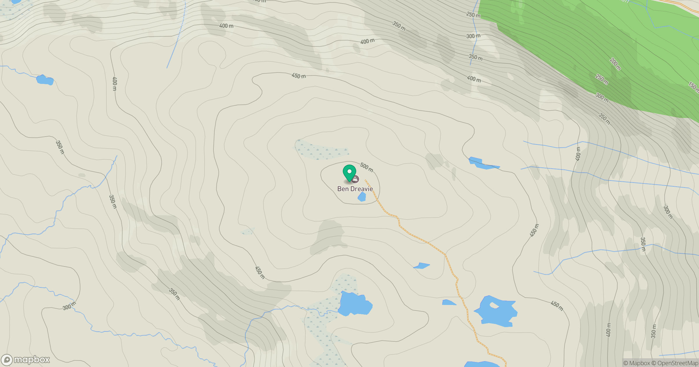 Ben Dreavie location map