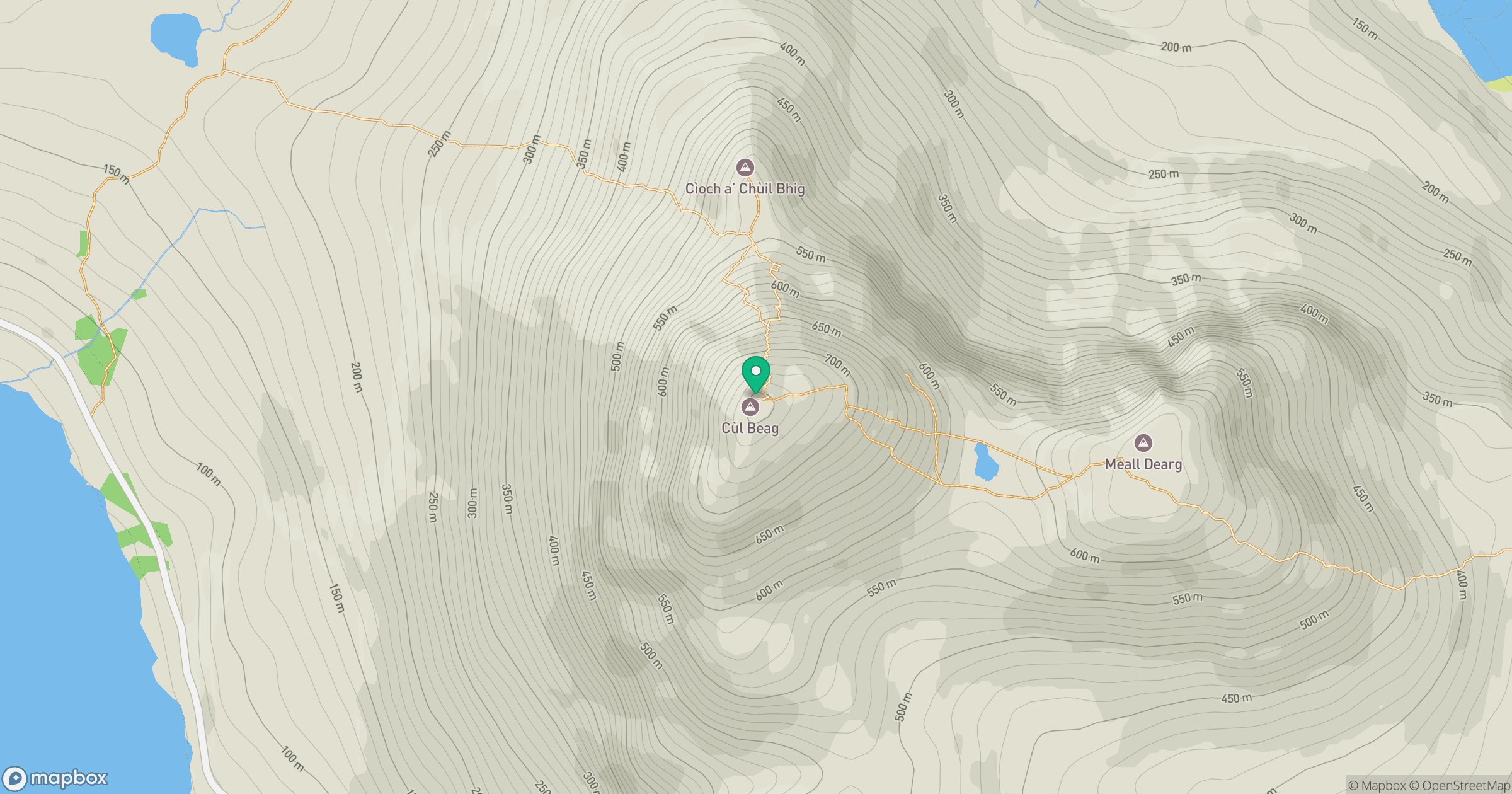 Cul Beag location map