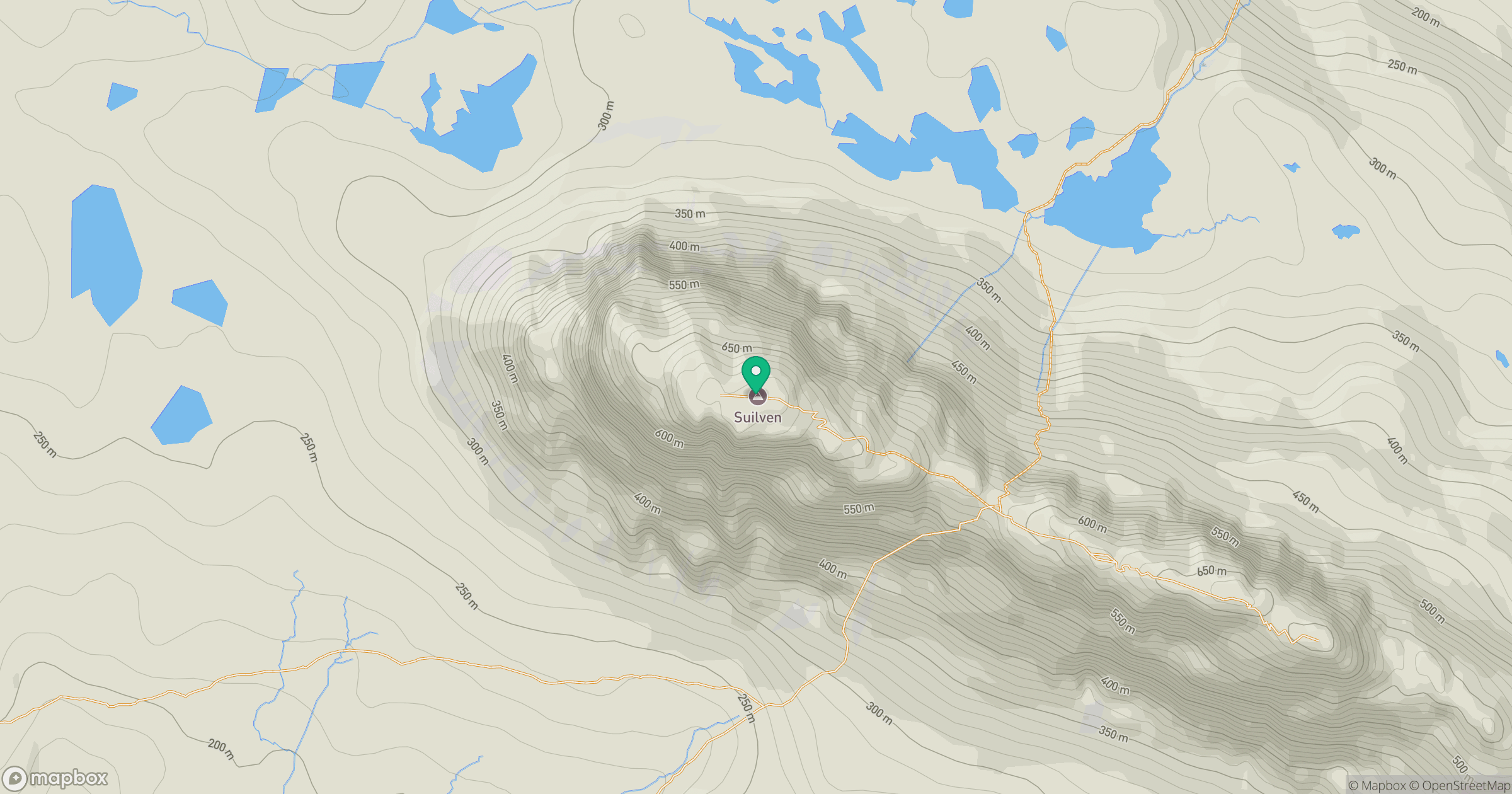 Suilven location map
