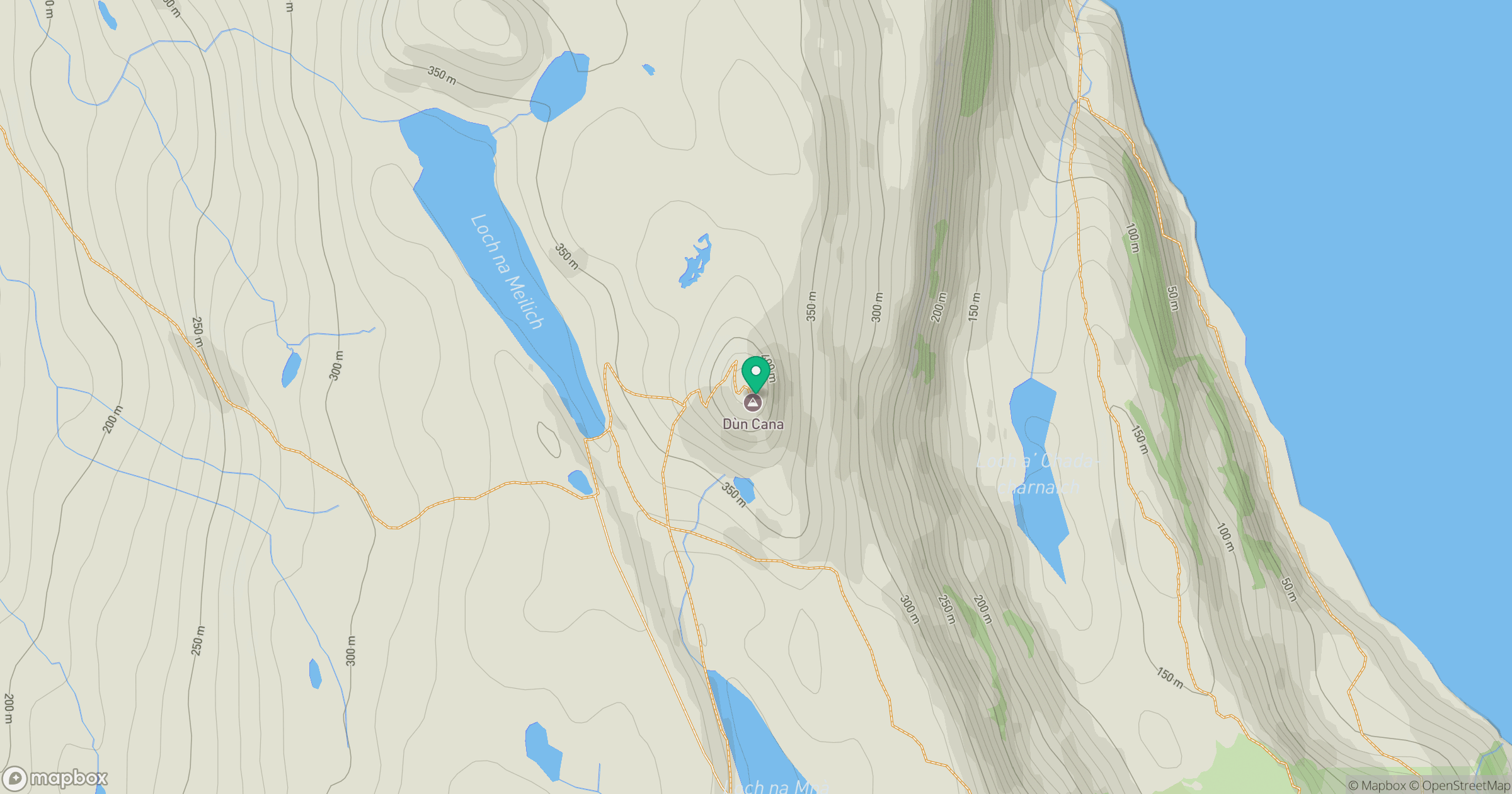 Dun Caan location map