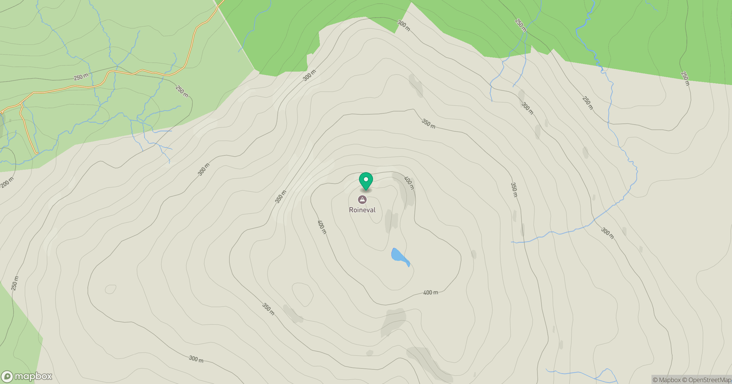 Roineval location map