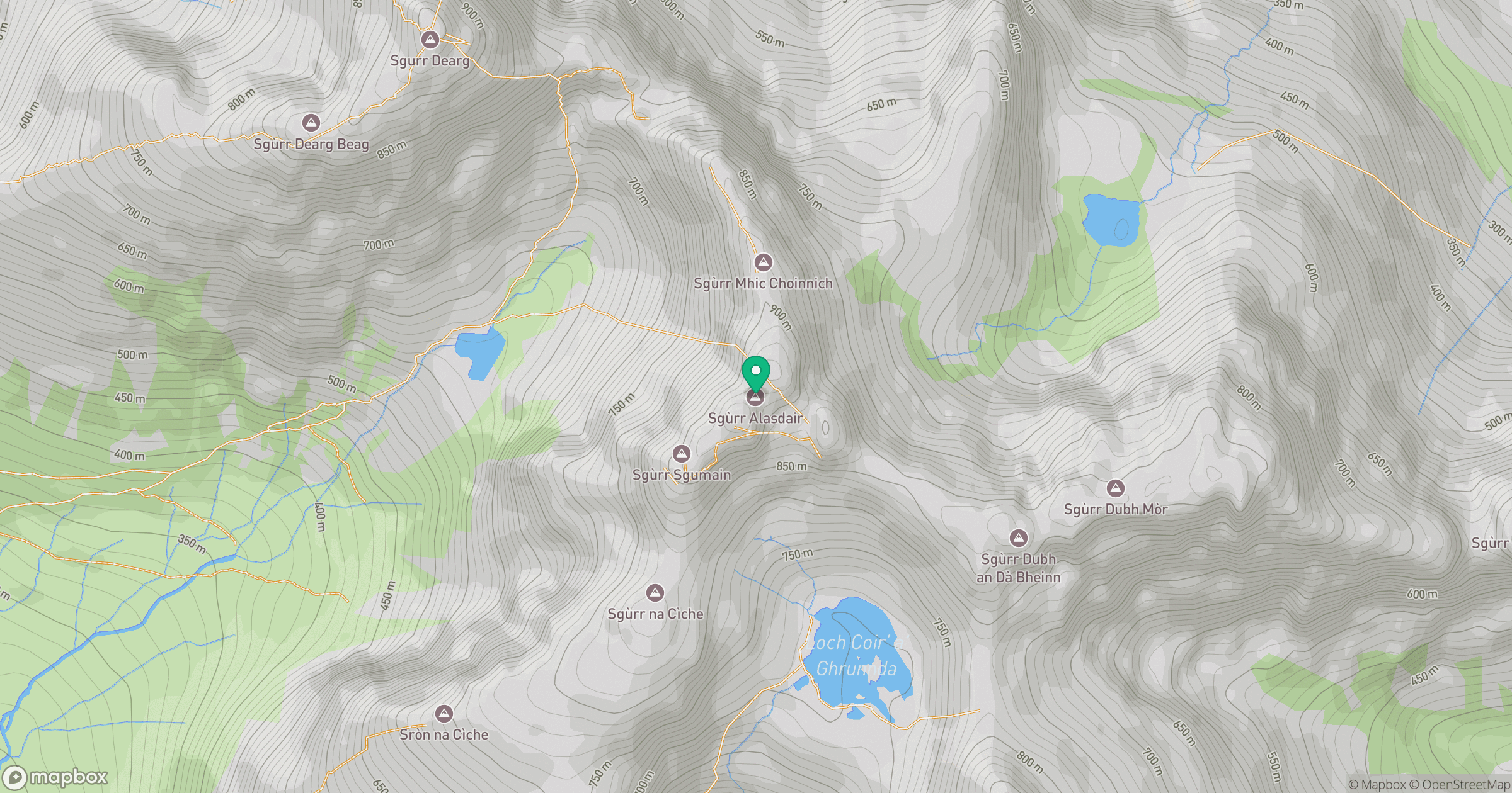Sgurr Alasdair location map