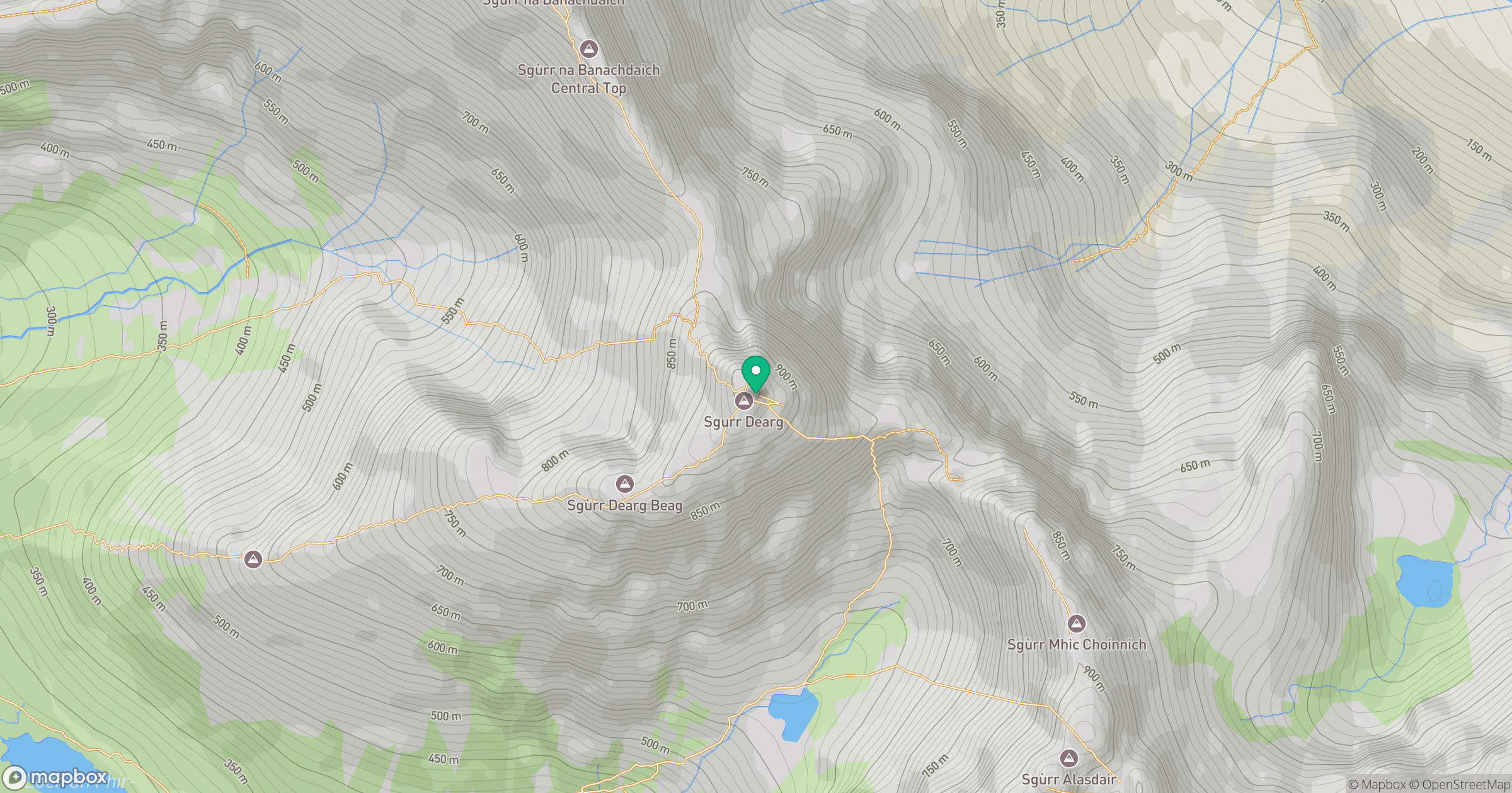 Sgurr Dearg - Inaccessible Pinnacle location map