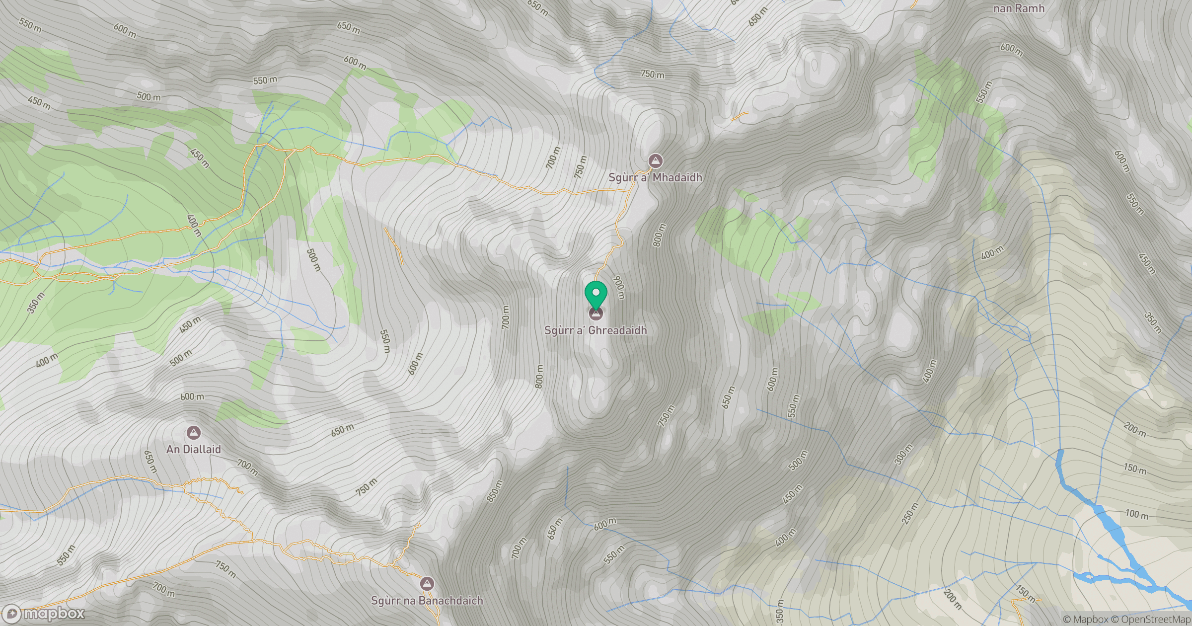 Sgurr a' Ghreadaidh location map