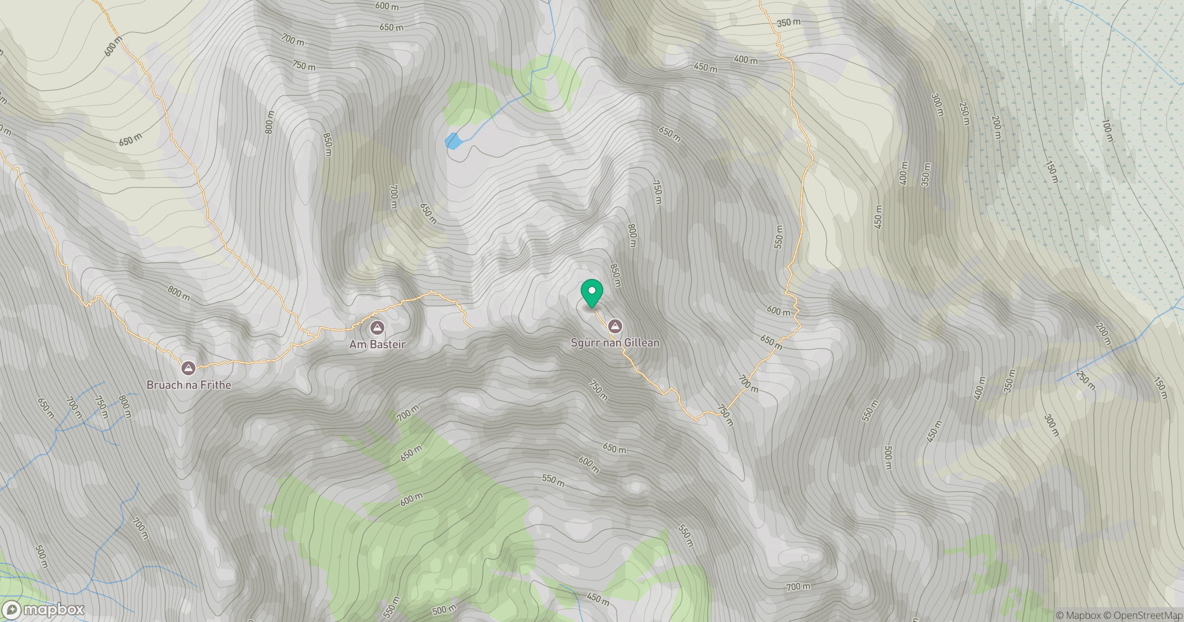 Sgurr nan Gillean location map