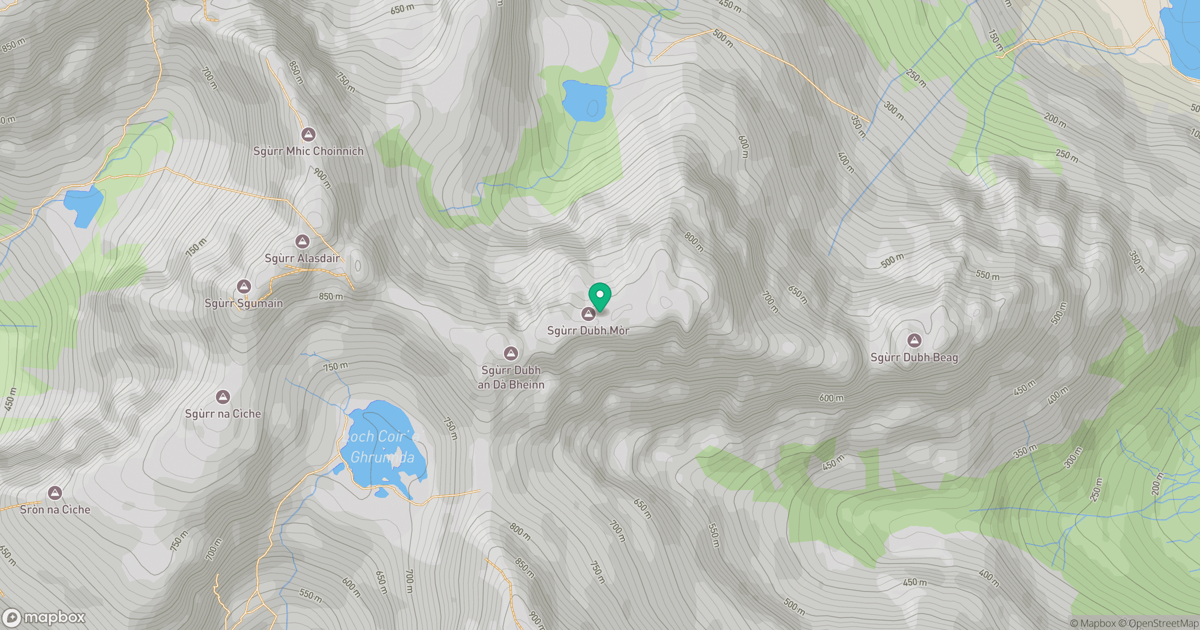 Sgurr Dubh Mor location map