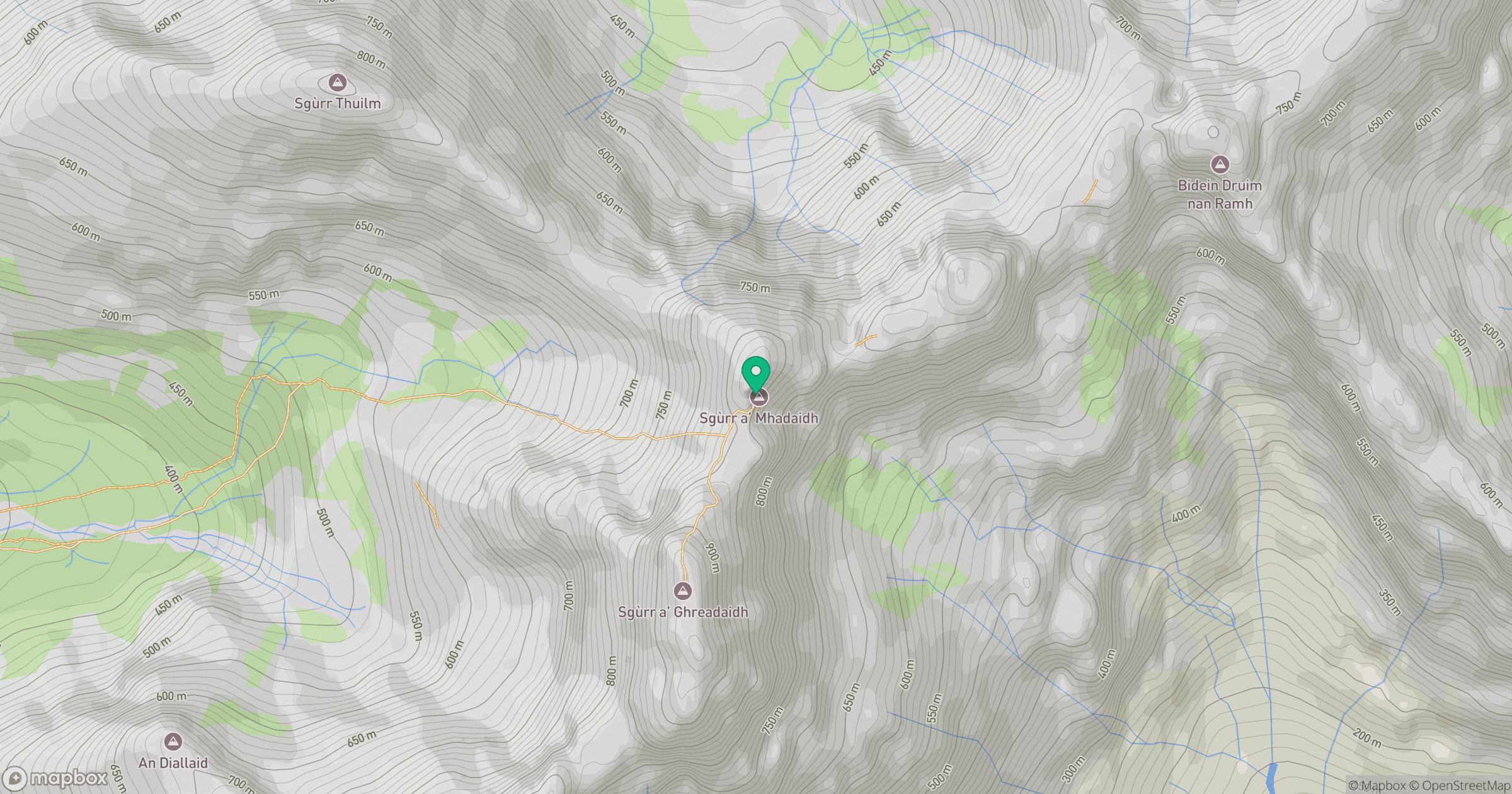 Sgurr a' Mhadaidh location map