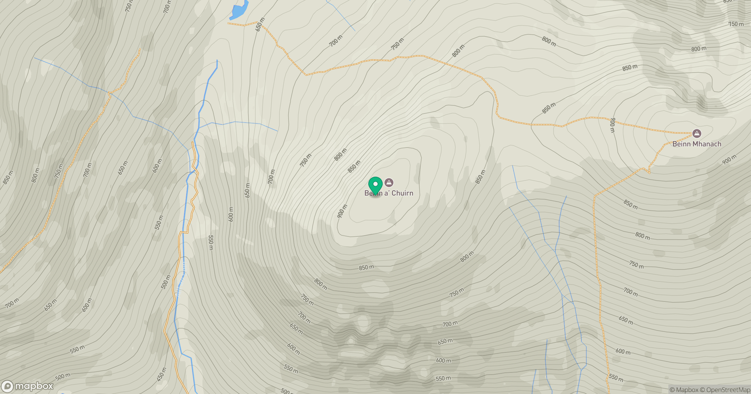 Beinn a' Chuirn location map