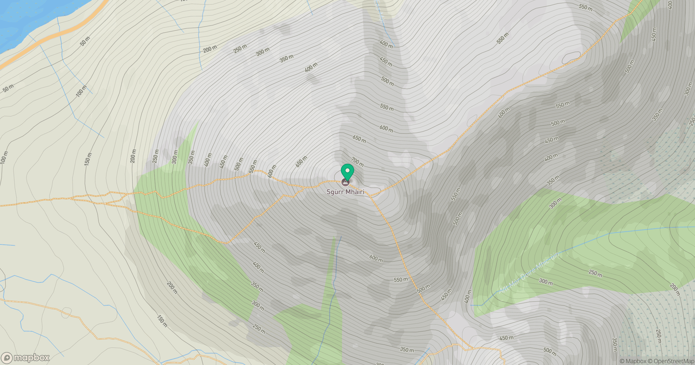 Glamaig - Sgurr Mhairi location map