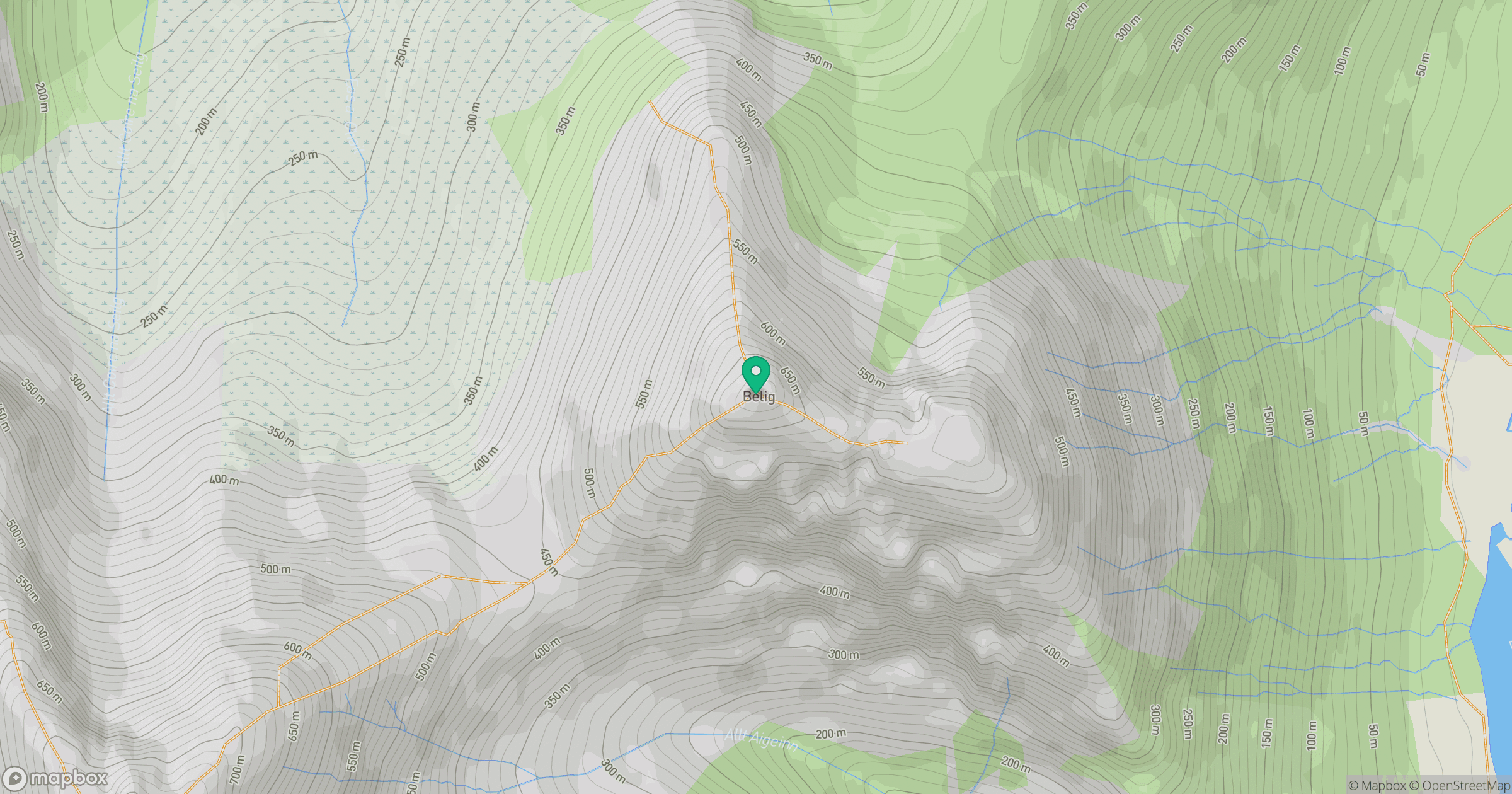 Belig location map