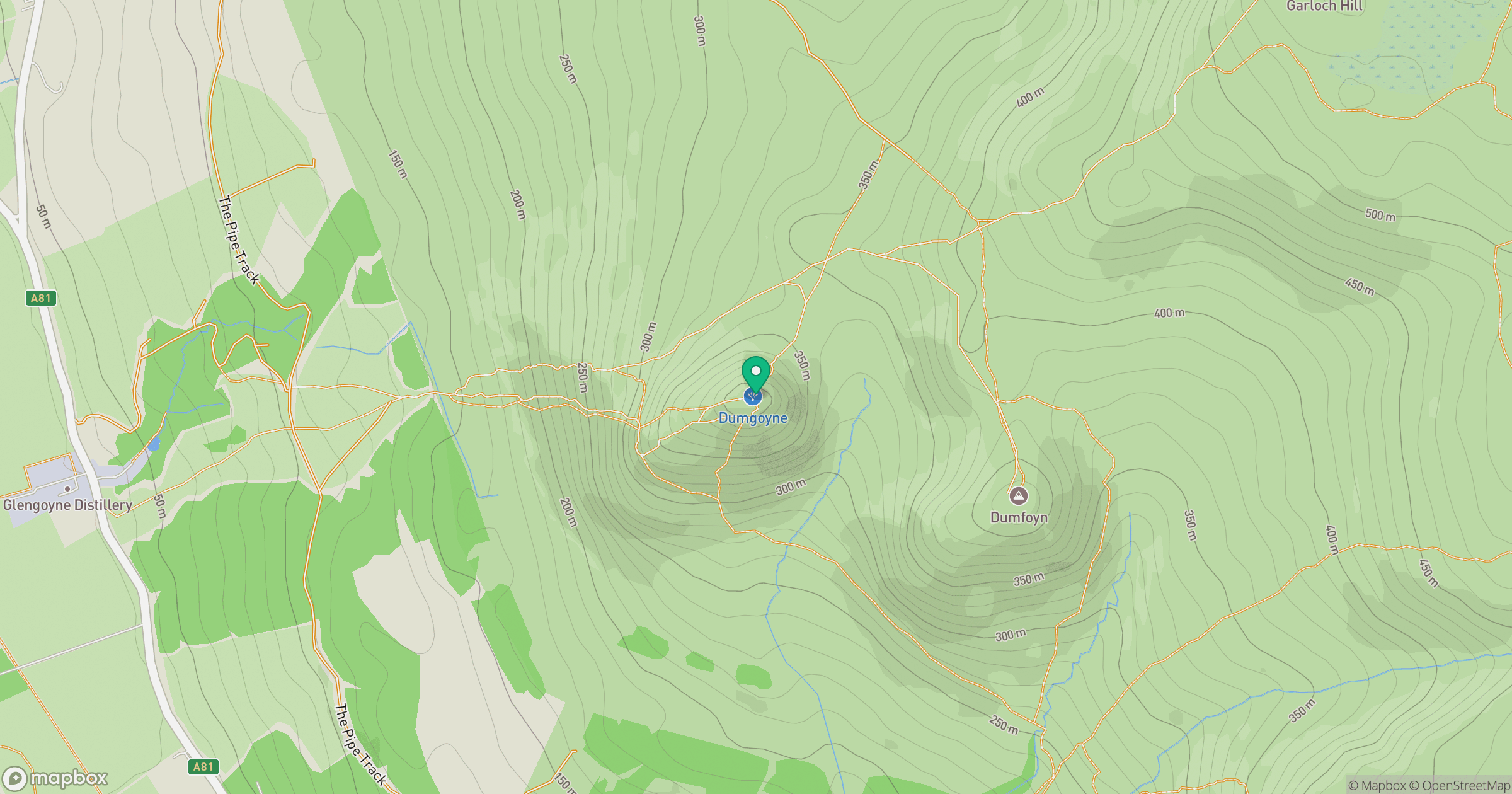 Dumgoyne location map