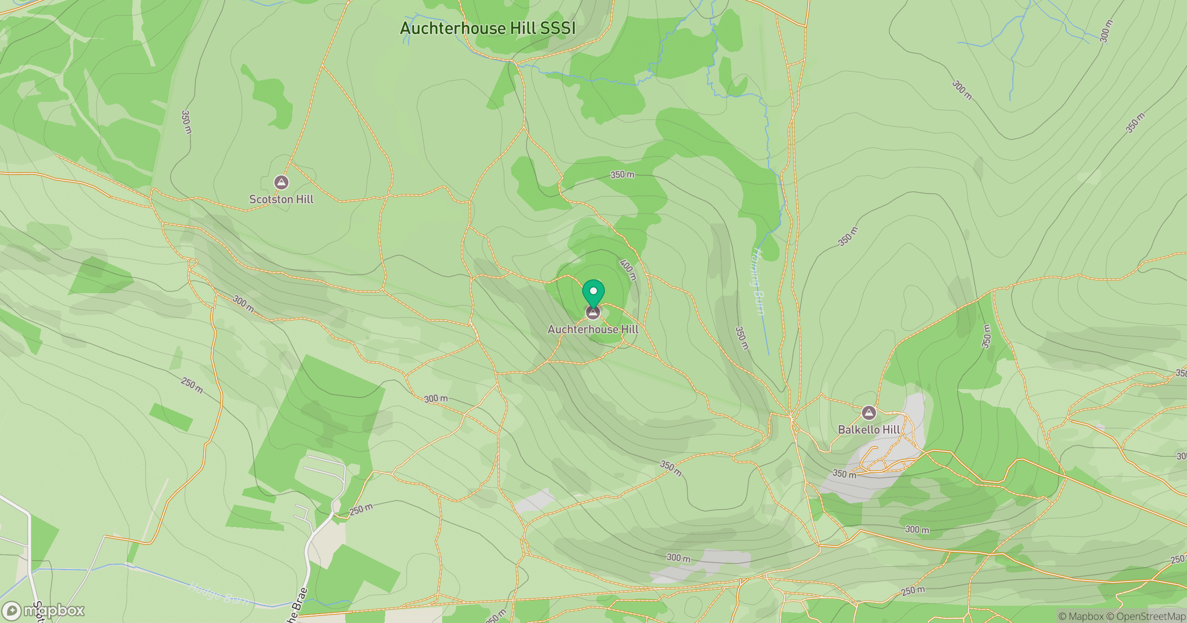 Auchterhouse Hill location map