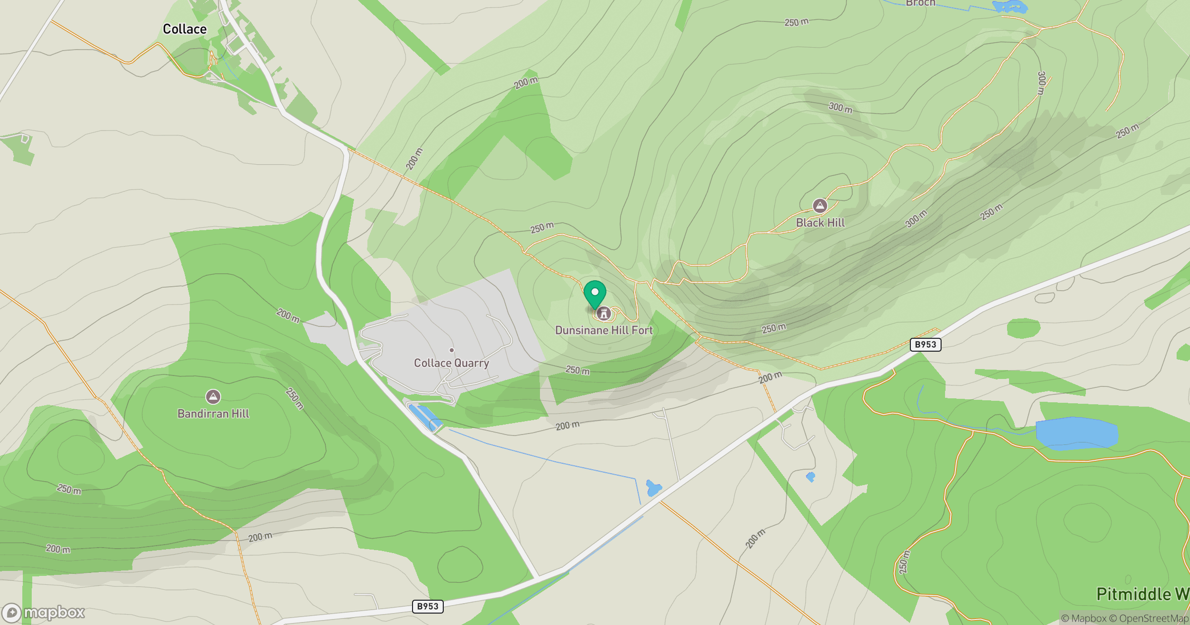 Dunsinane Hill location map
