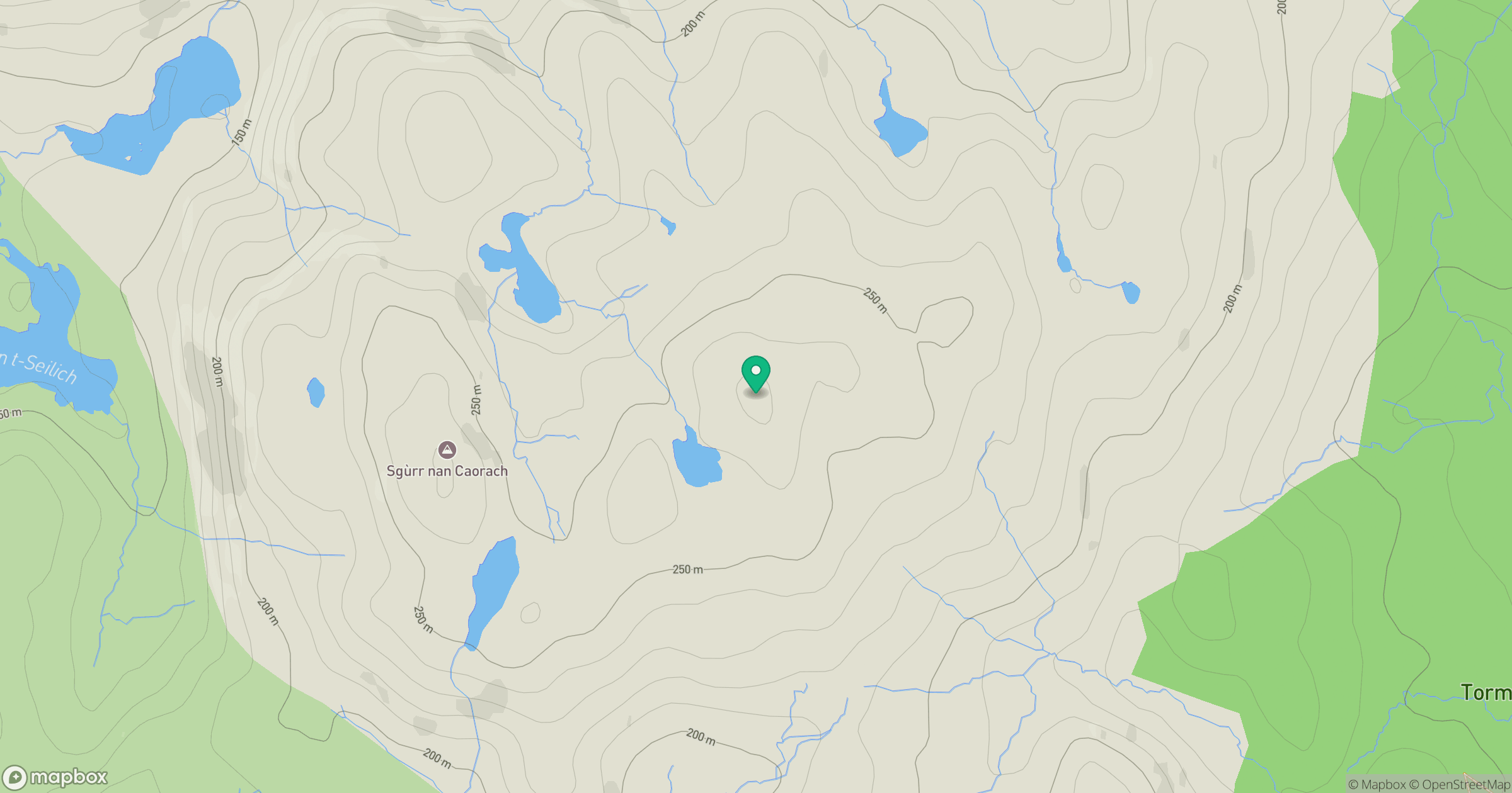 Sgurr nan Caorach location map