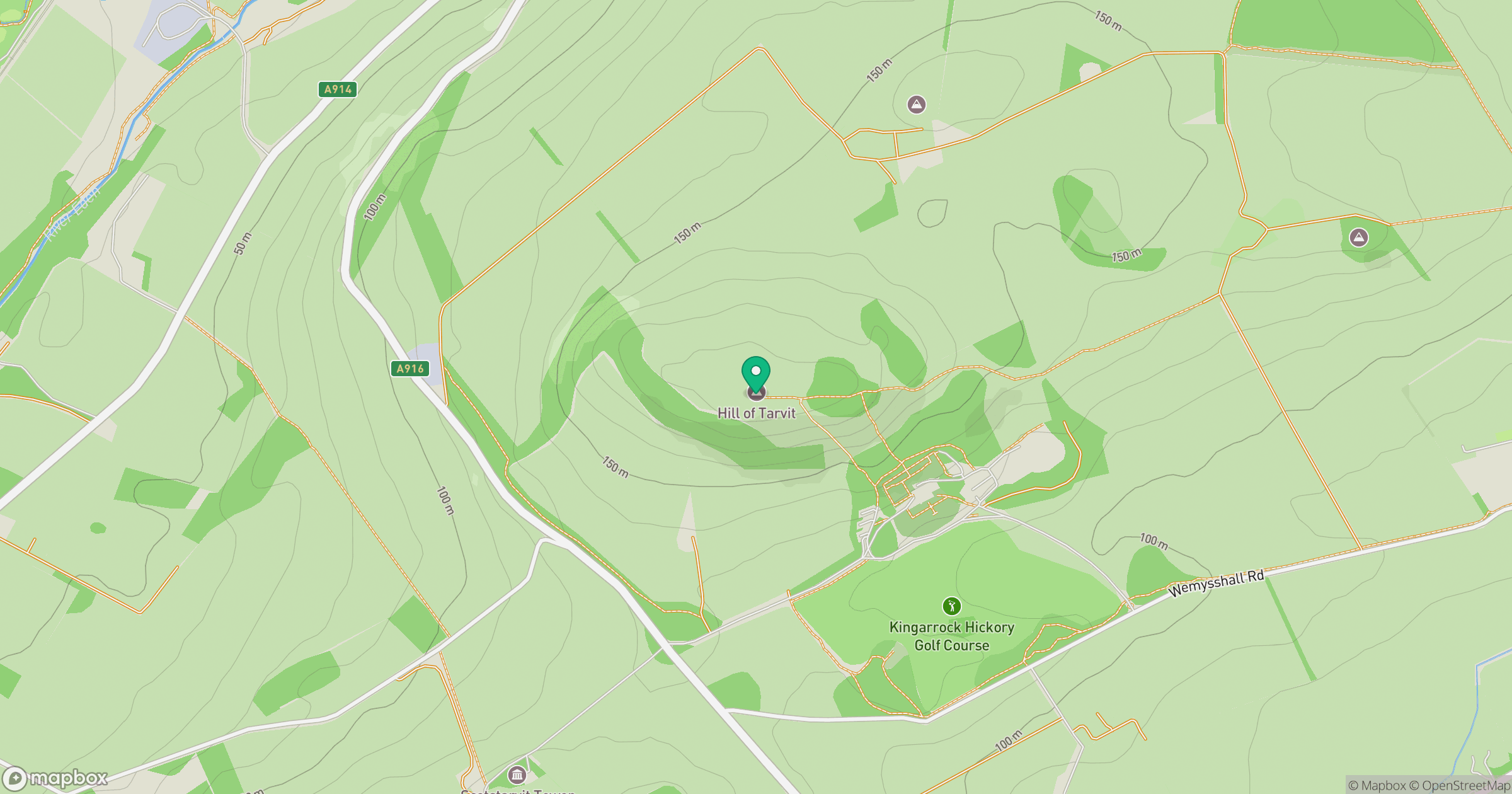 Hill of Tarvit location map