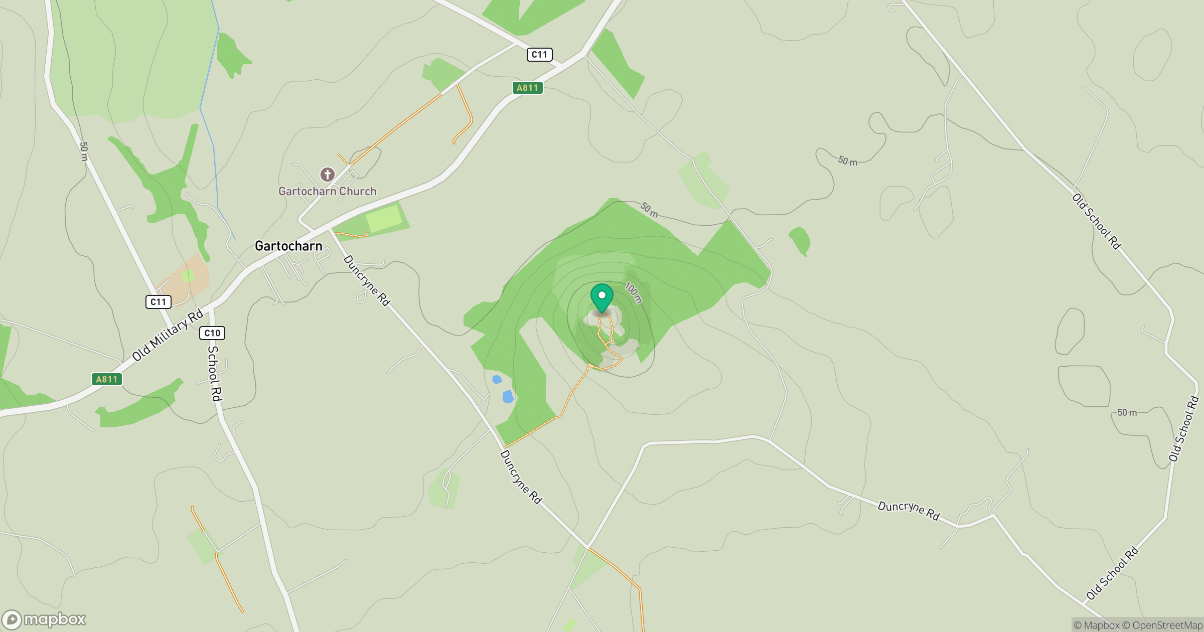 Duncryne location map