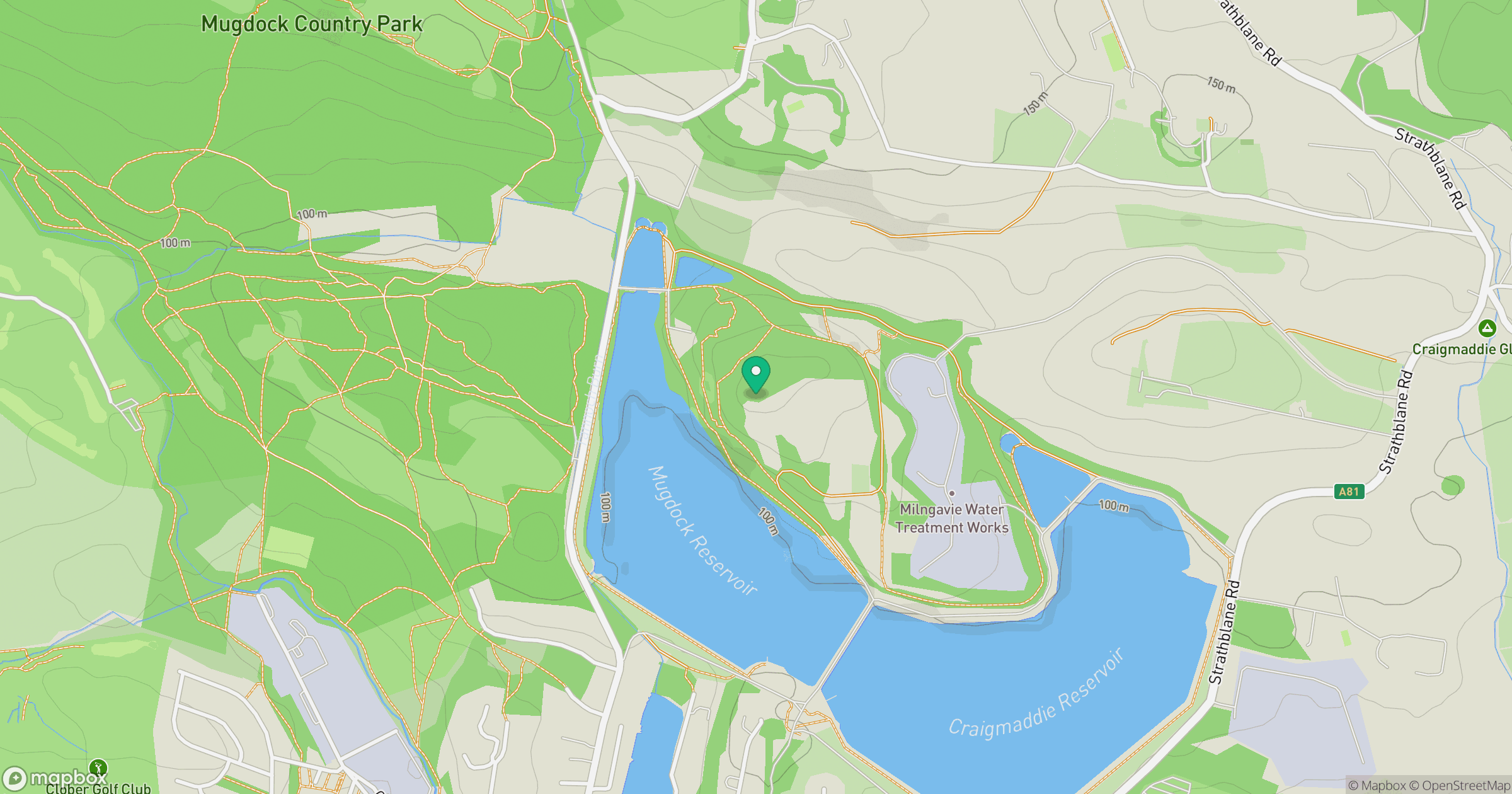 Mugdock Hill location map