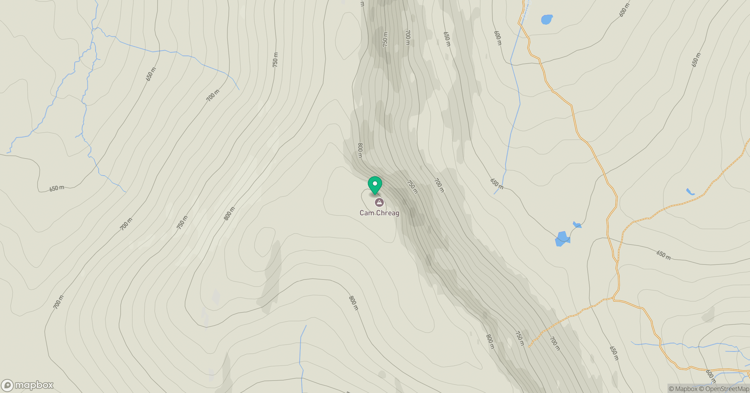 Cam Chreag location map
