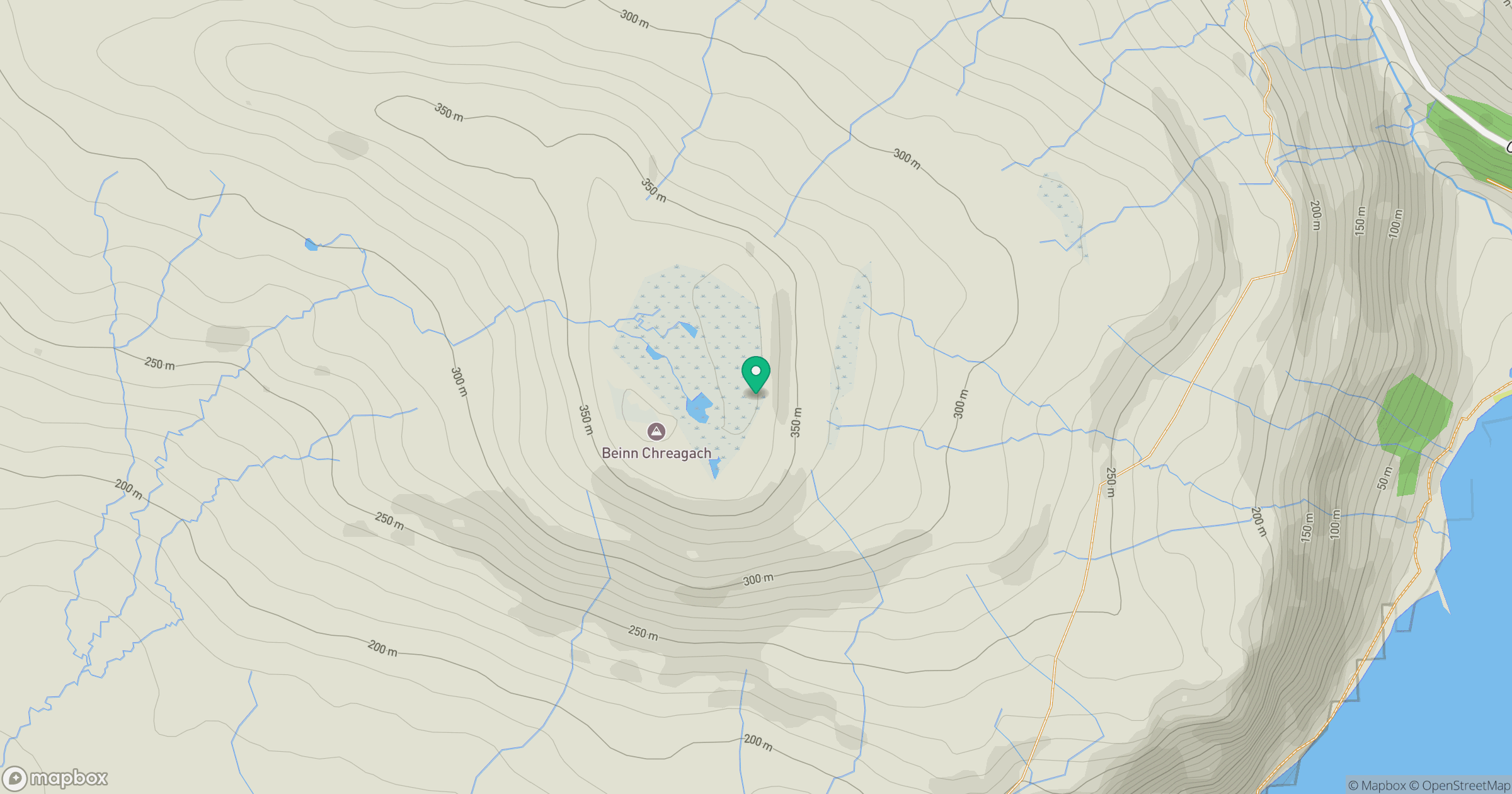 Beinn Chreagach location map