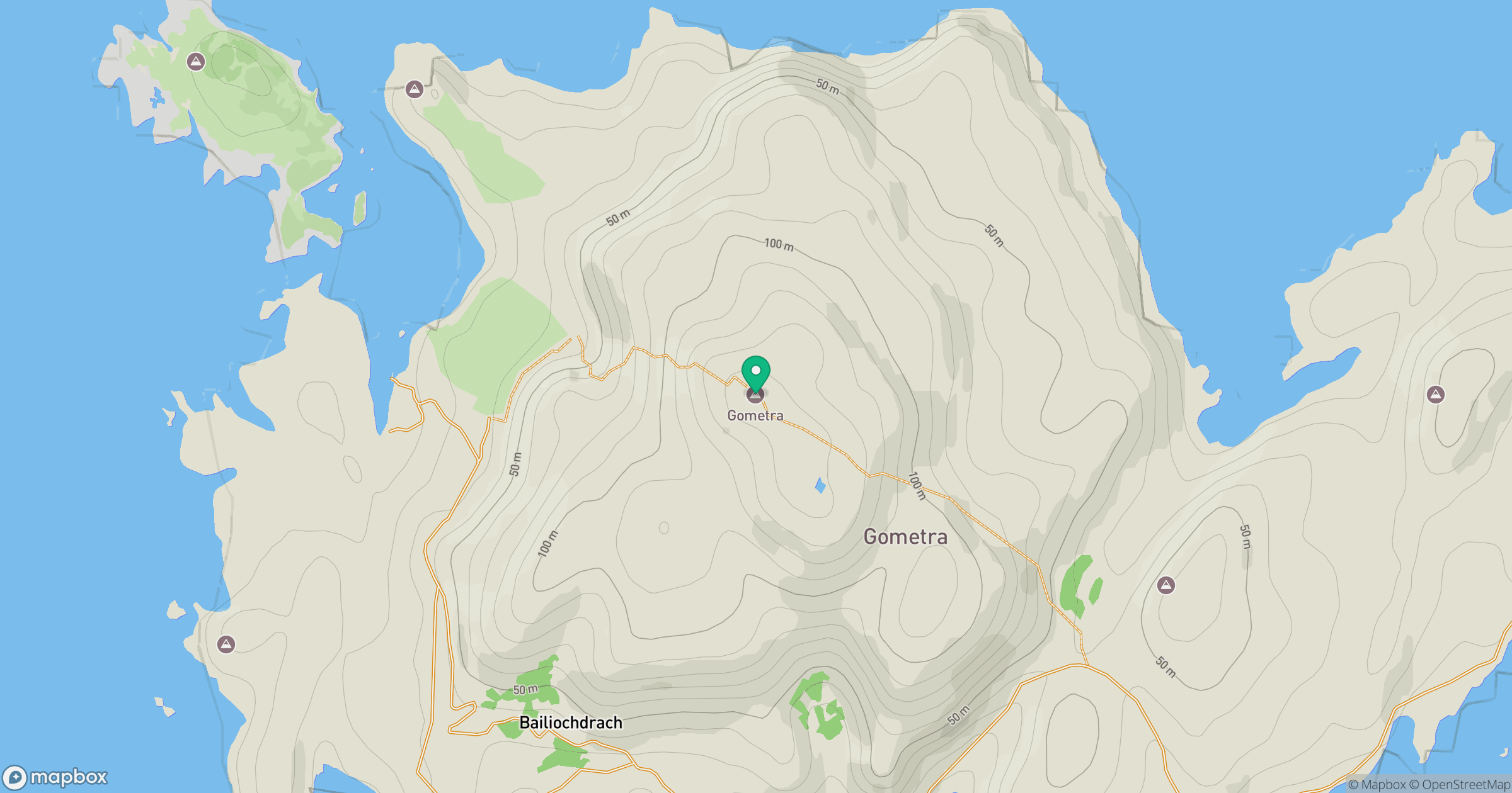 Gometra location map