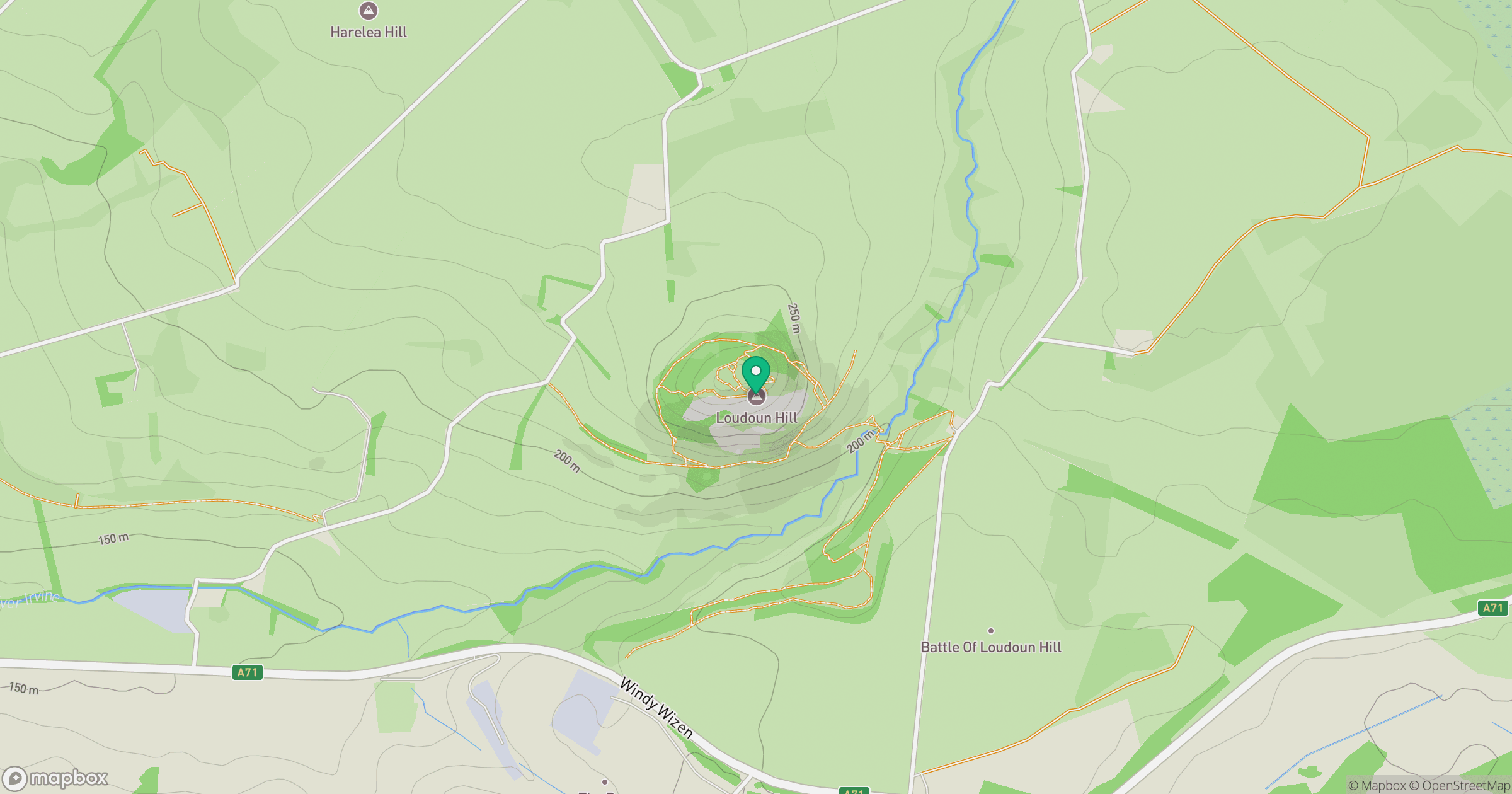 Loudoun Hill location map