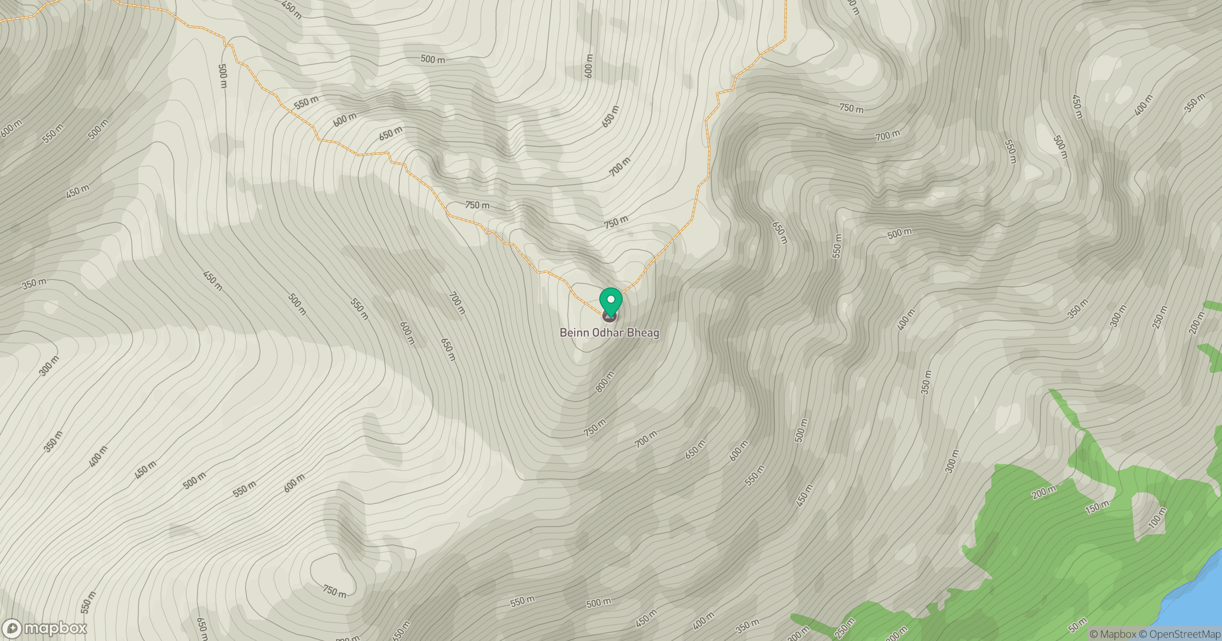 Beinn Odhar Bheag location map